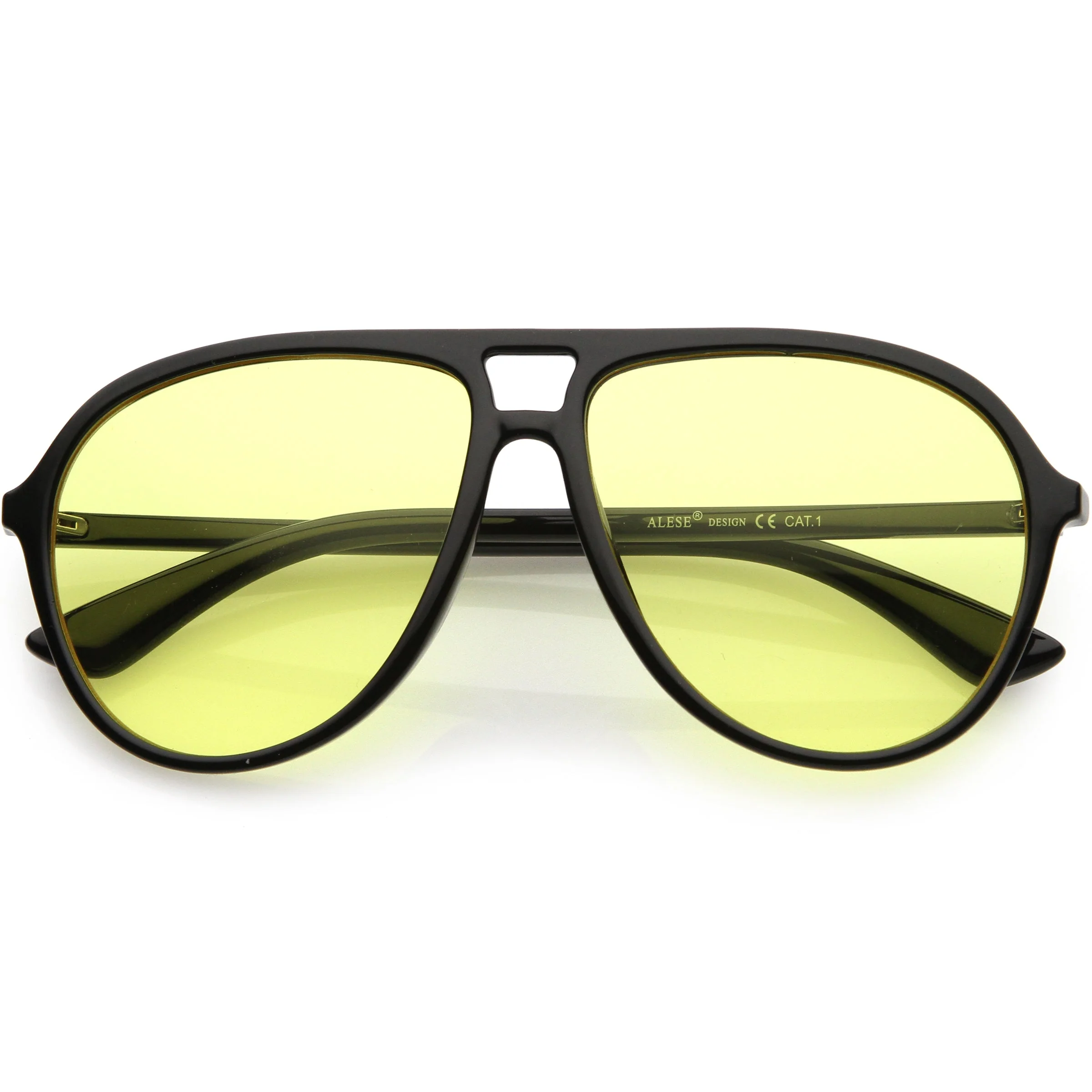zeroUV - Classic 80s Inspired Color Tinted Lens Retro Aviator Sunglasses D015 - Image 10