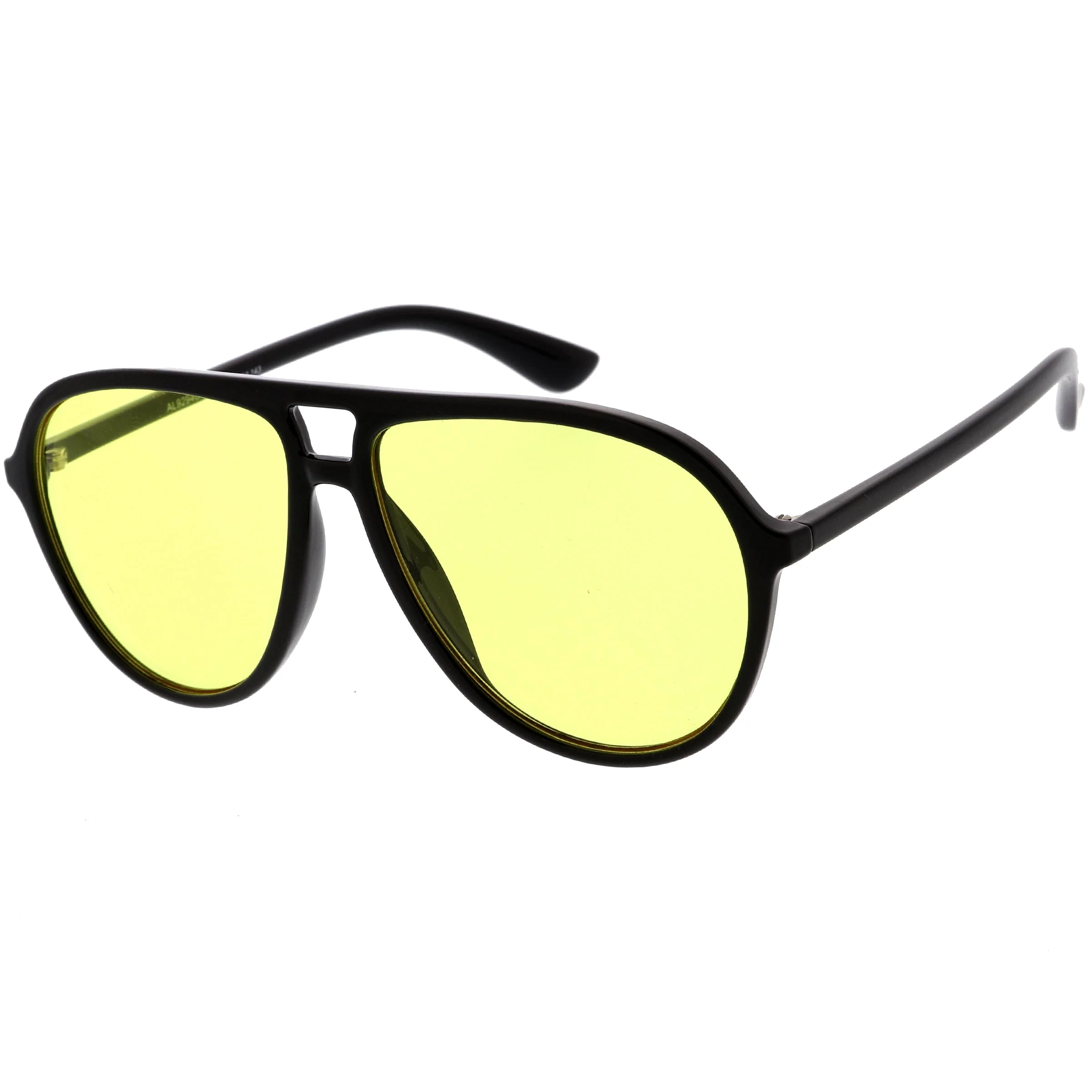 zeroUV - Classic 80s Inspired Color Tinted Lens Retro Aviator Sunglasses D015 - Image 11