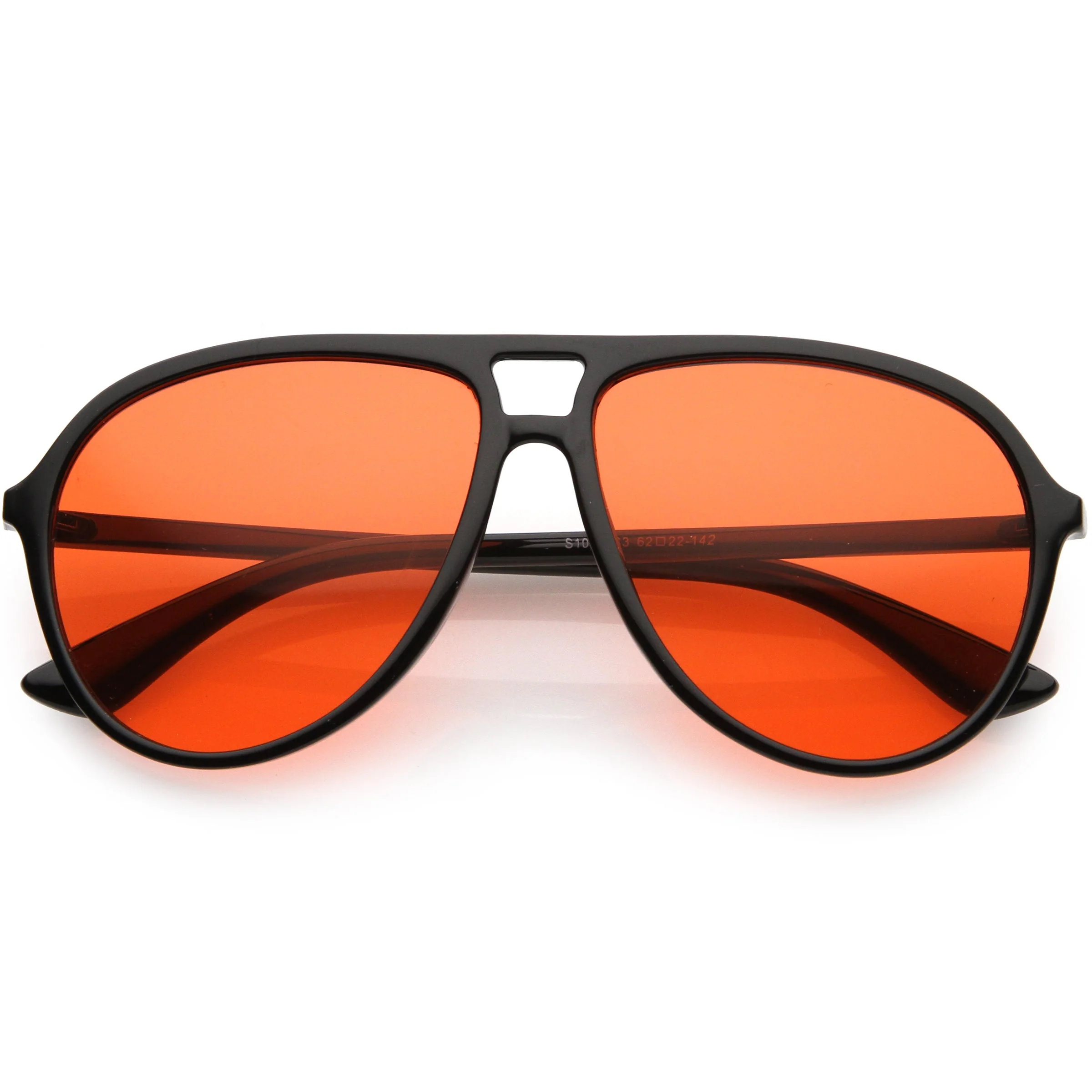 zeroUV - Classic 80s Inspired Color Tinted Lens Retro Aviator Sunglasses D015 - Image 13