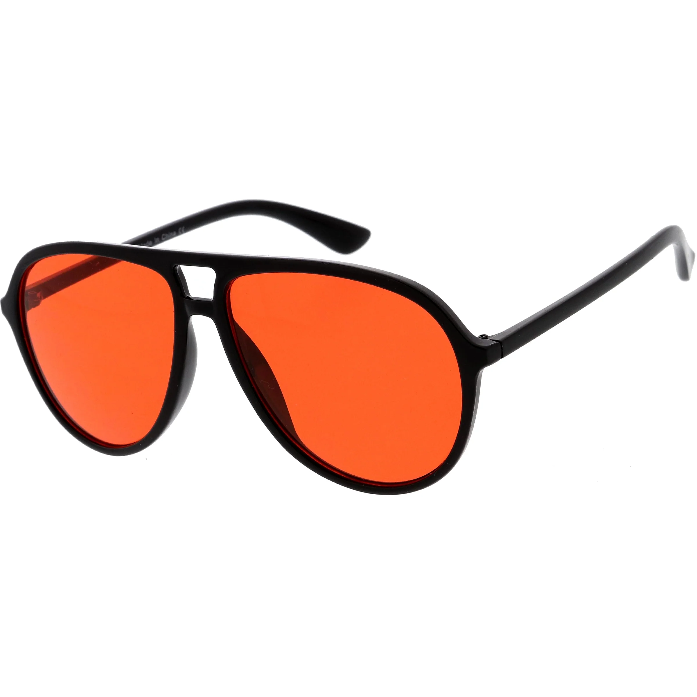 zeroUV - Classic 80s Inspired Color Tinted Lens Retro Aviator Sunglasses D015 - Image 14