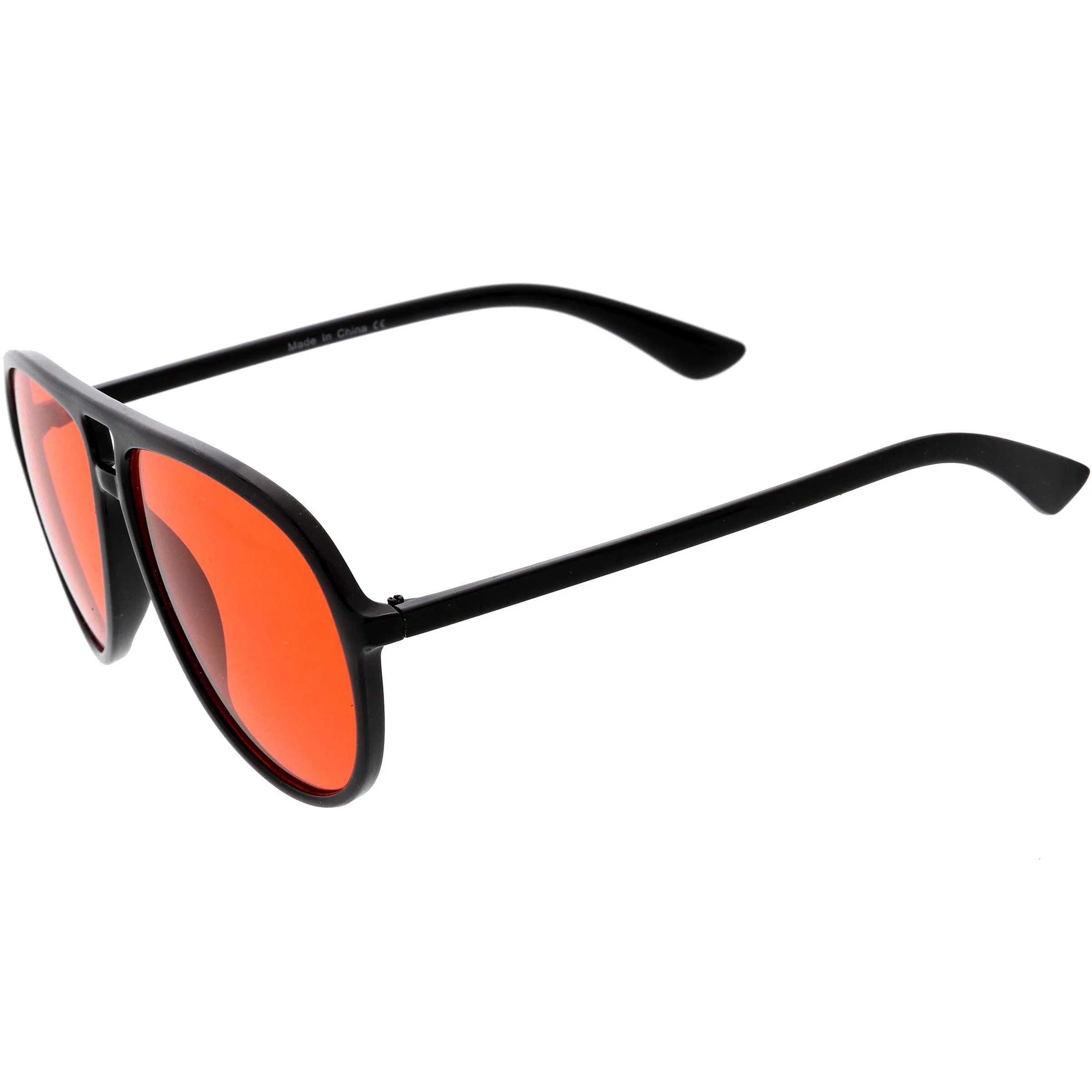 zeroUV - Classic 80s Inspired Color Tinted Lens Retro Aviator Sunglasses D015 - Image 15