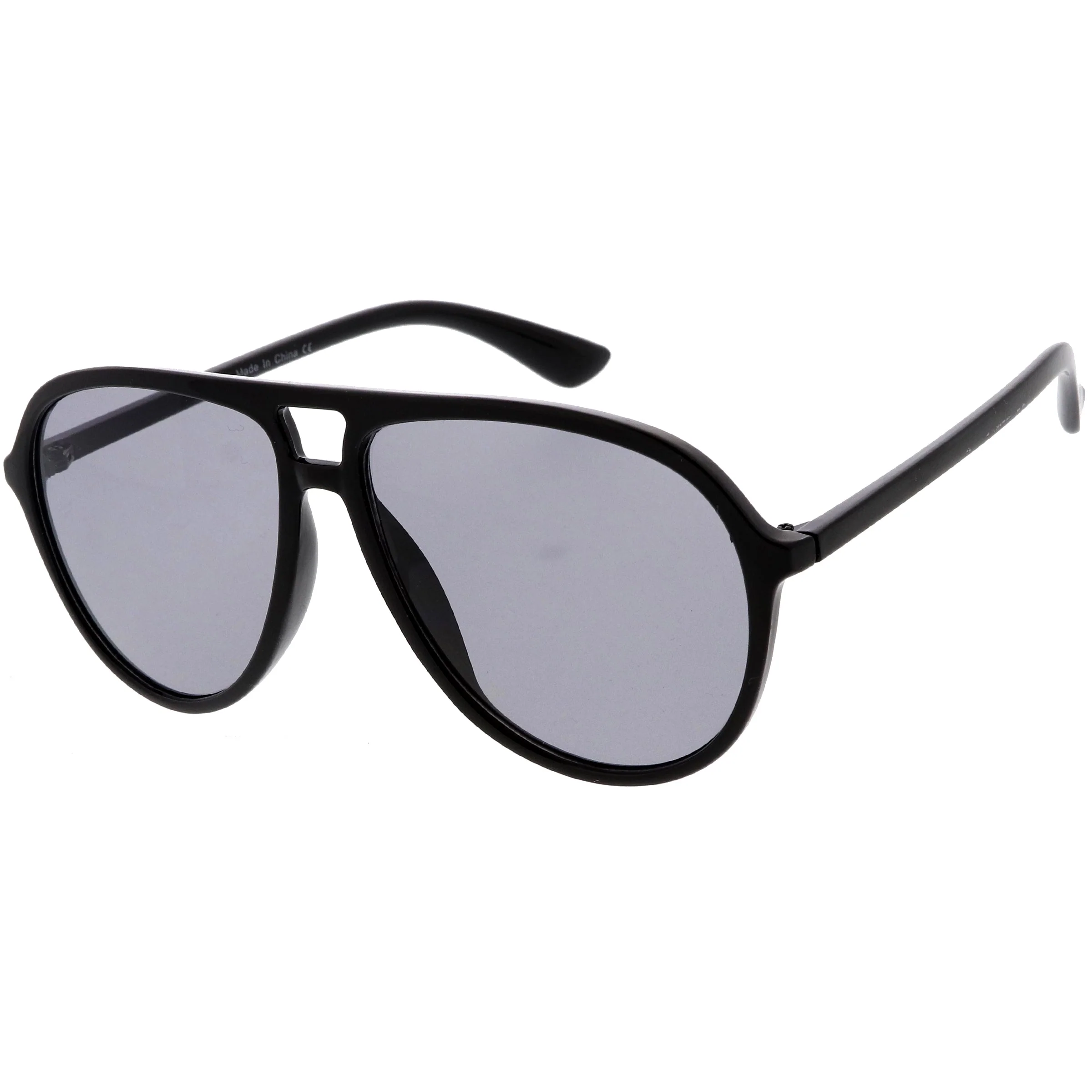 zeroUV - Classic 80s Inspired Color Tinted Lens Retro Aviator Sunglasses D015 - Image 2