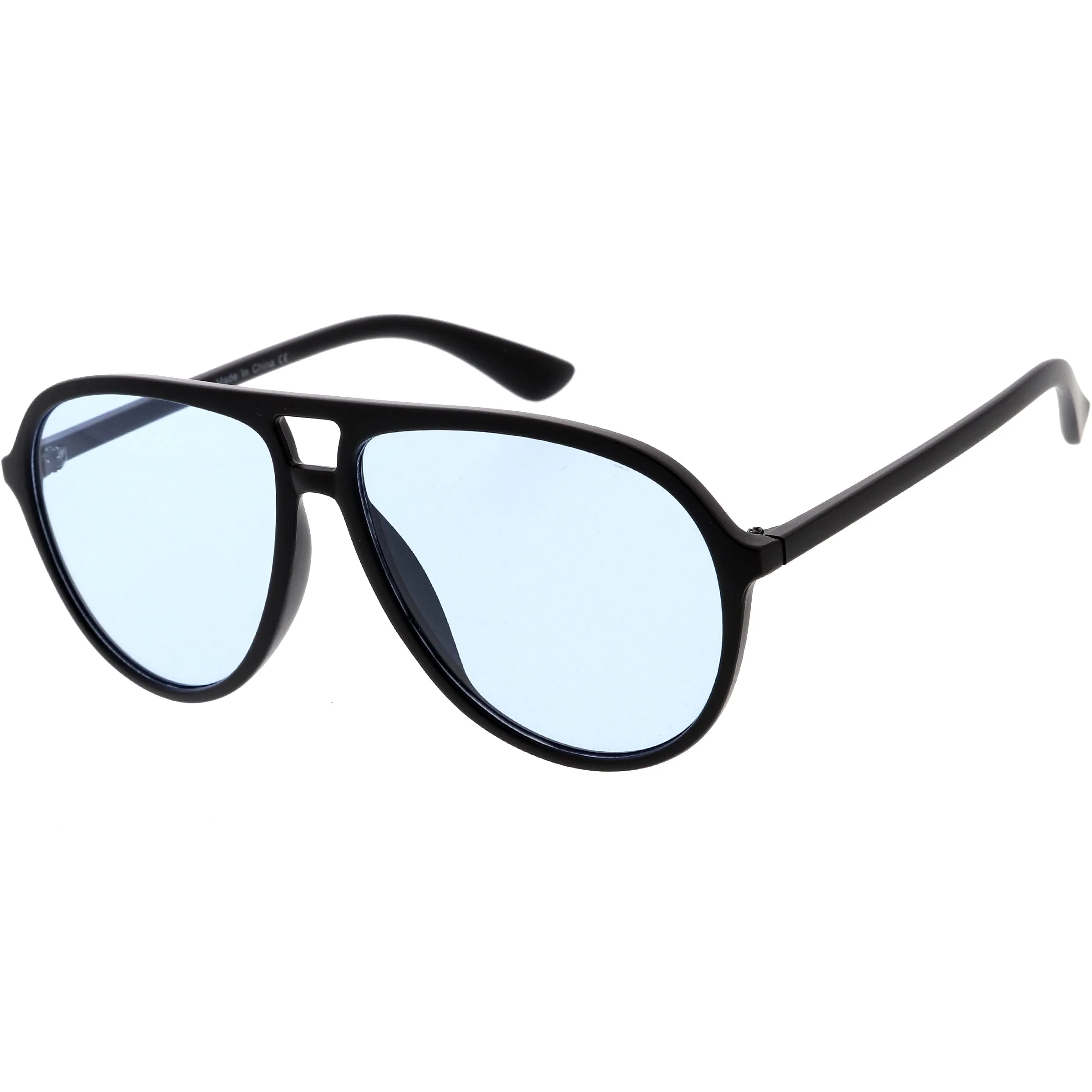zeroUV - Classic 80s Inspired Color Tinted Lens Retro Aviator Sunglasses D015 - Image 5