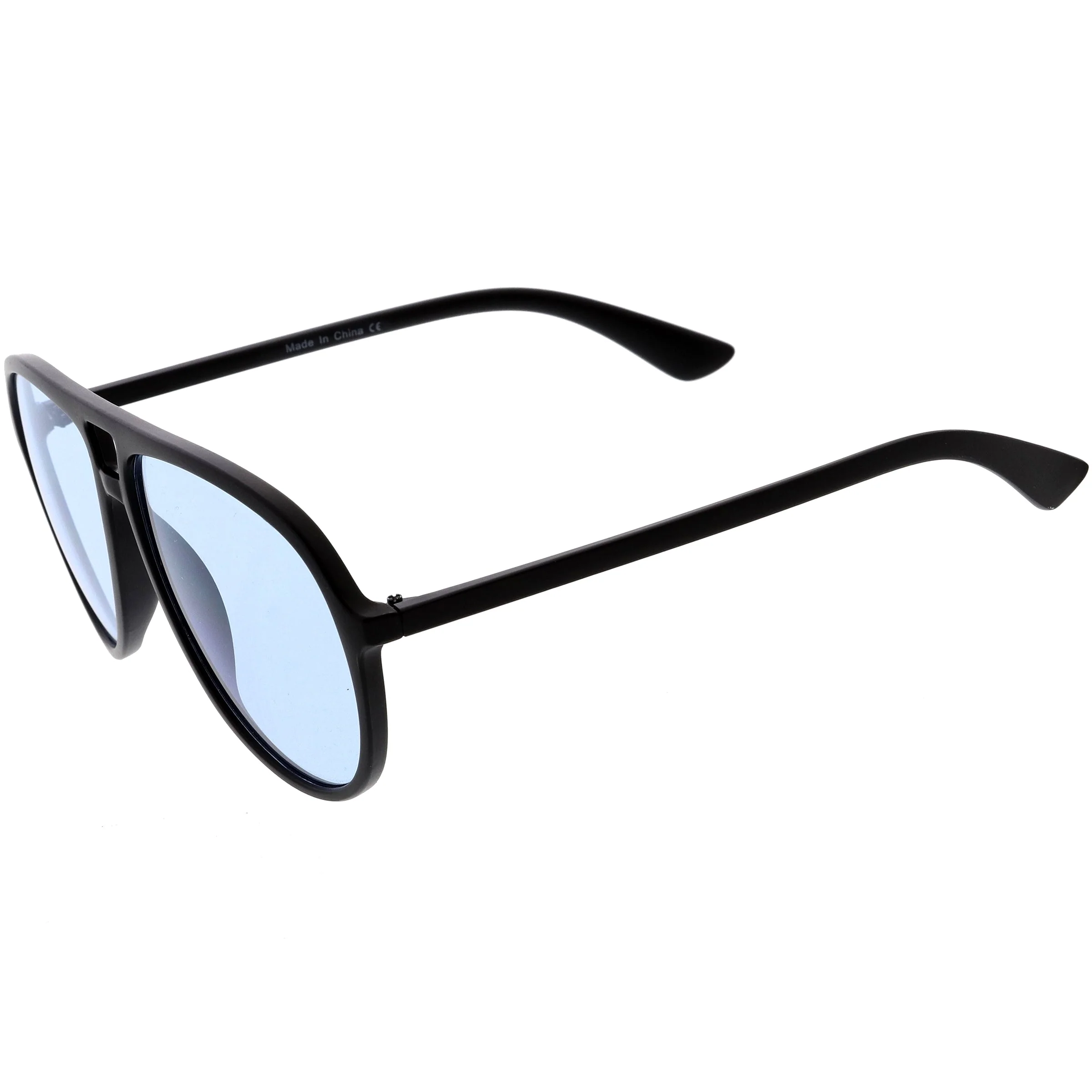 zeroUV - Classic 80s Inspired Color Tinted Lens Retro Aviator Sunglasses D015 - Image 6