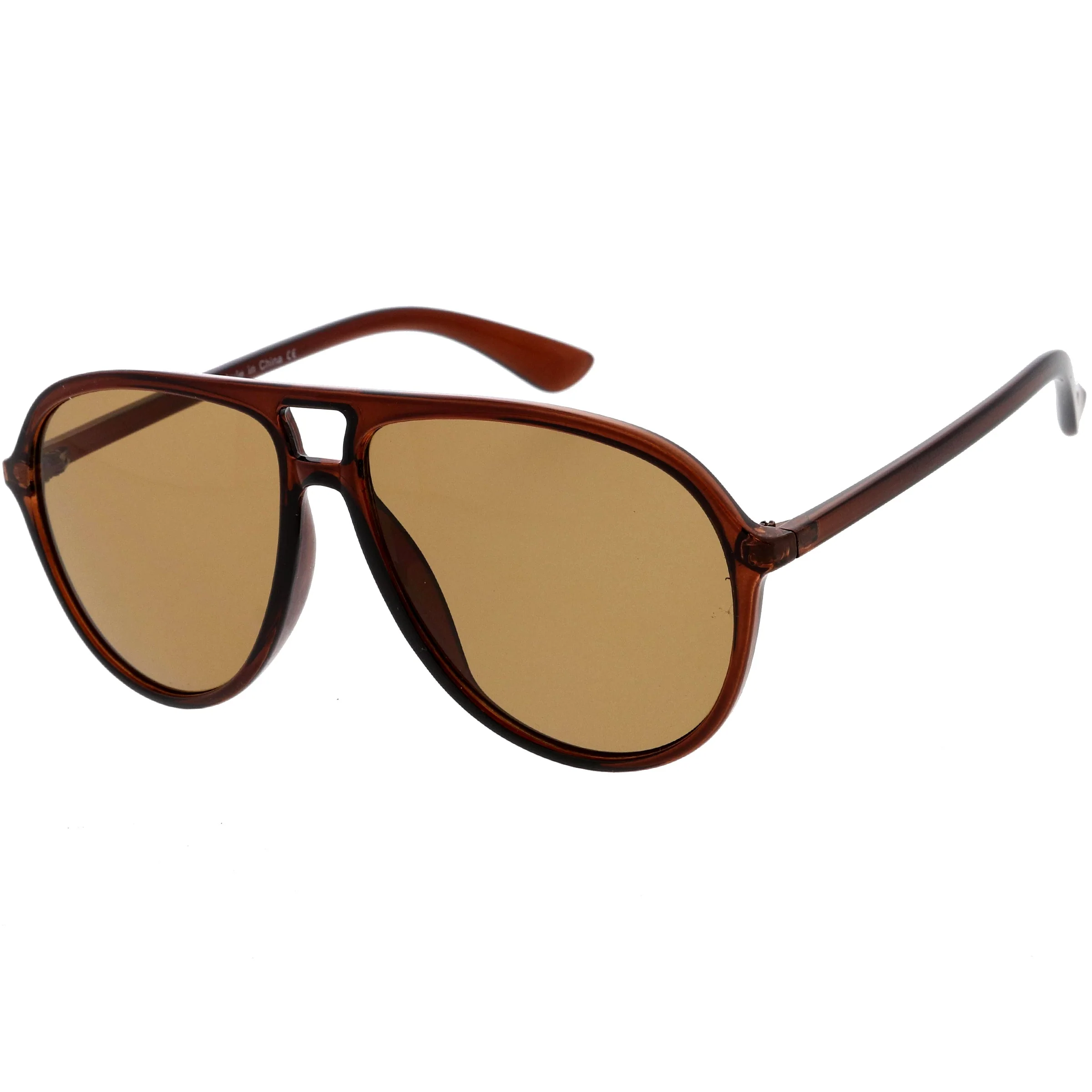 zeroUV - Classic 80s Inspired Color Tinted Lens Retro Aviator Sunglasses D015 - Image 8