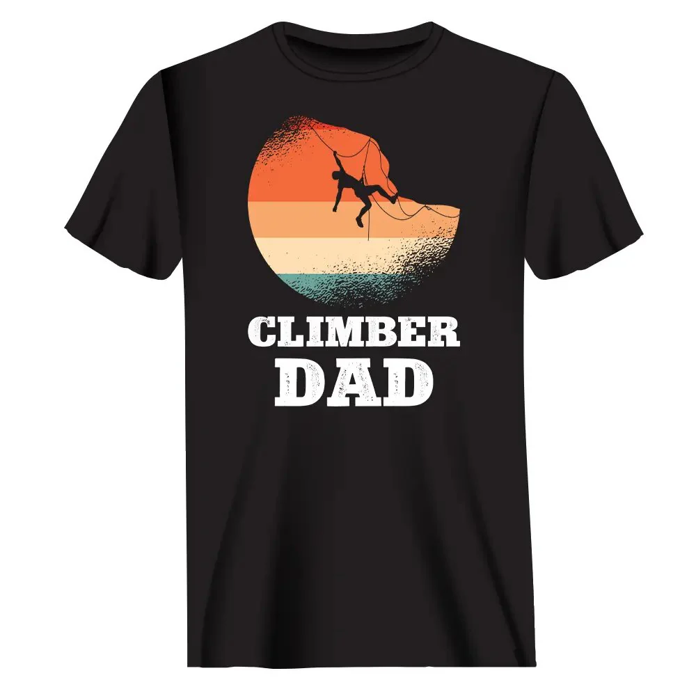 Outdoorzees Climber Dad Man T-Shirt - Image 2