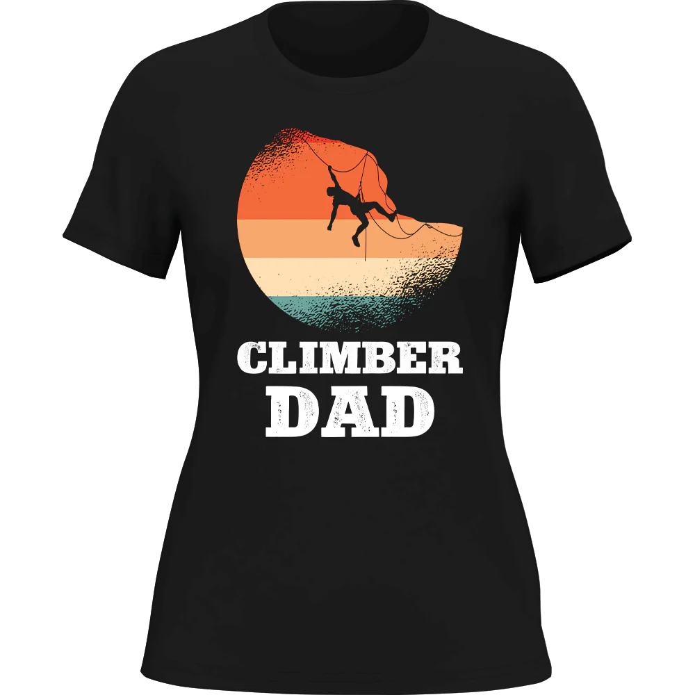 Outdoorzees Climber Dad T-Shirt for Women