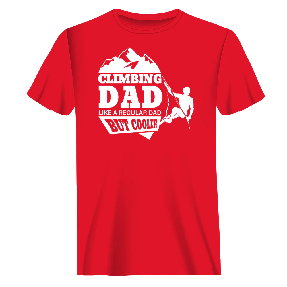 Outdoorzees Climbing Dad Man T-Shirt - Image 2