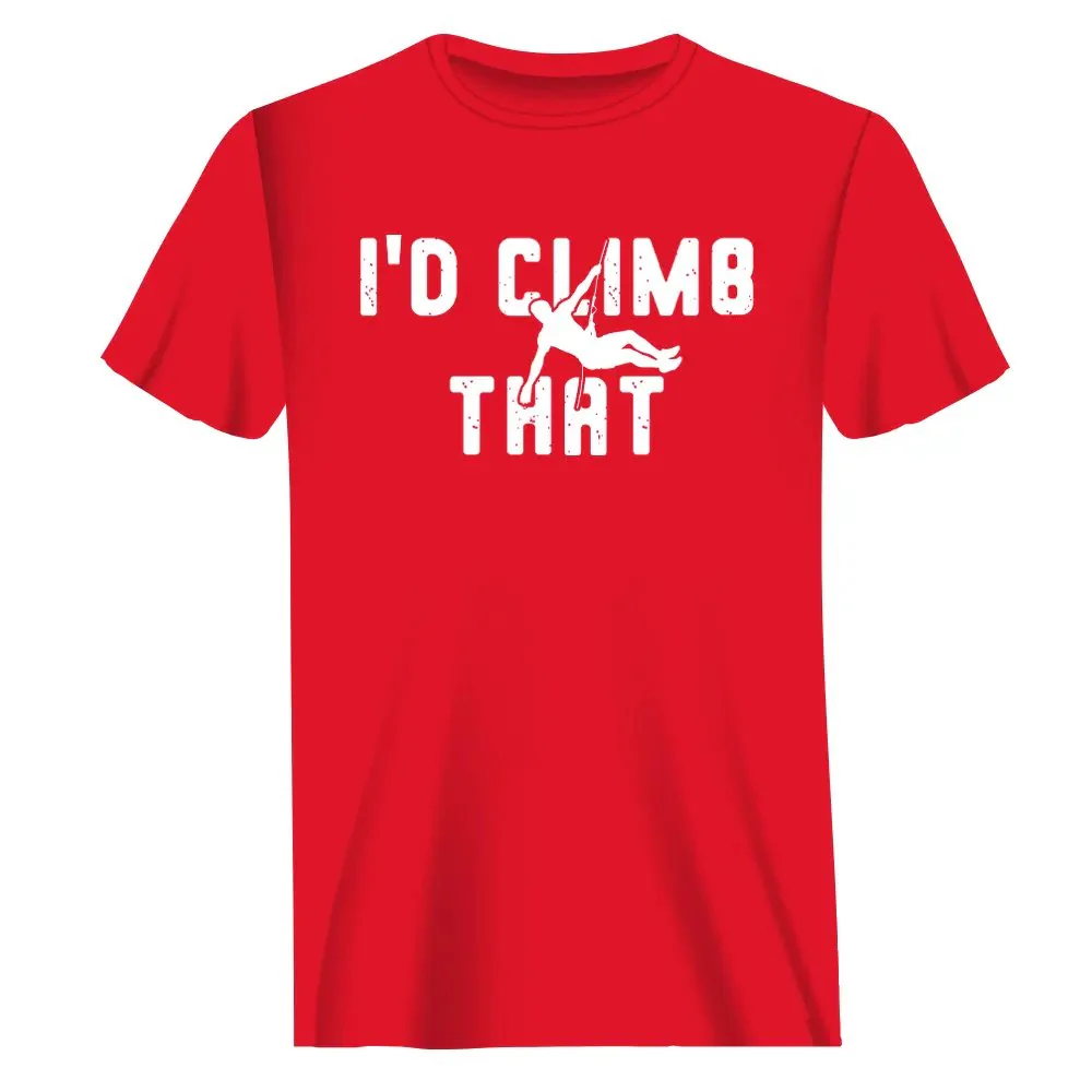 Outdoorzees Climbing I'd Climb That Man T-Shirt - Image 2