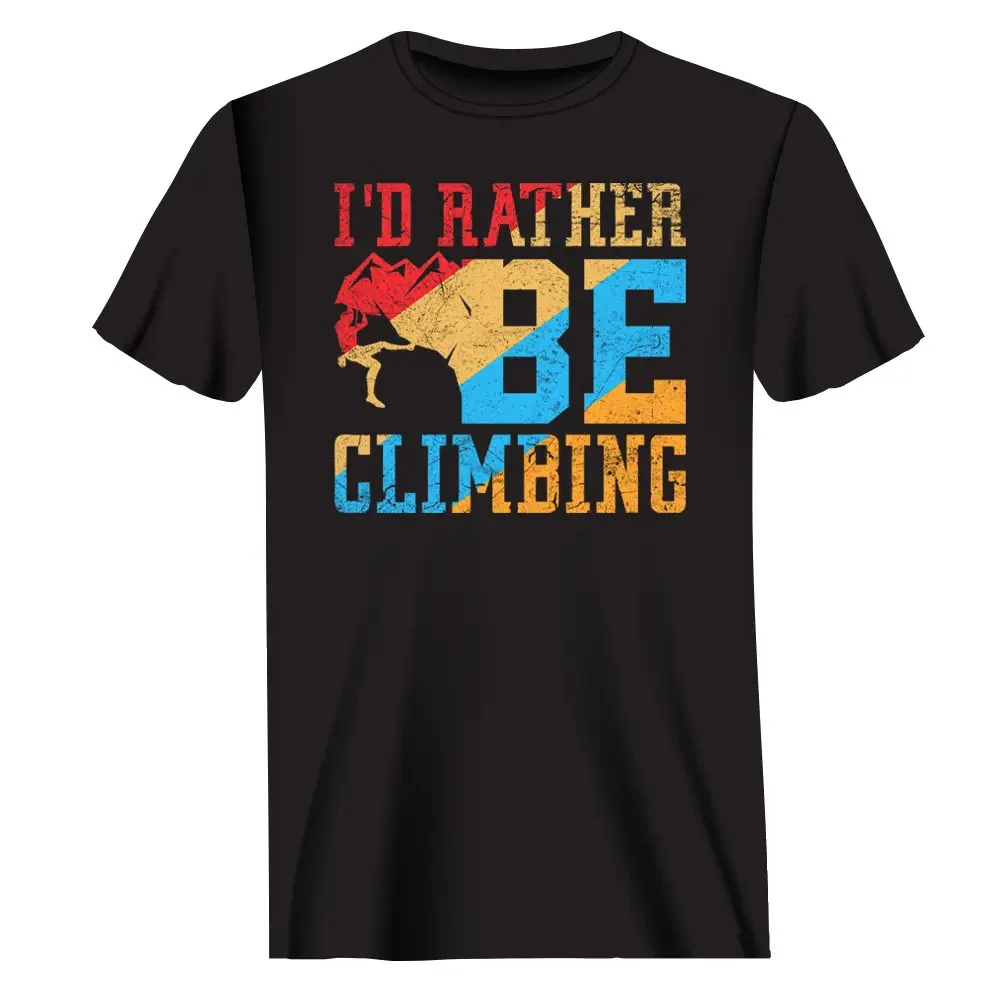 Outdoorzees Climbing I'd Rather Be Climbing Man T-Shirt - Image 2