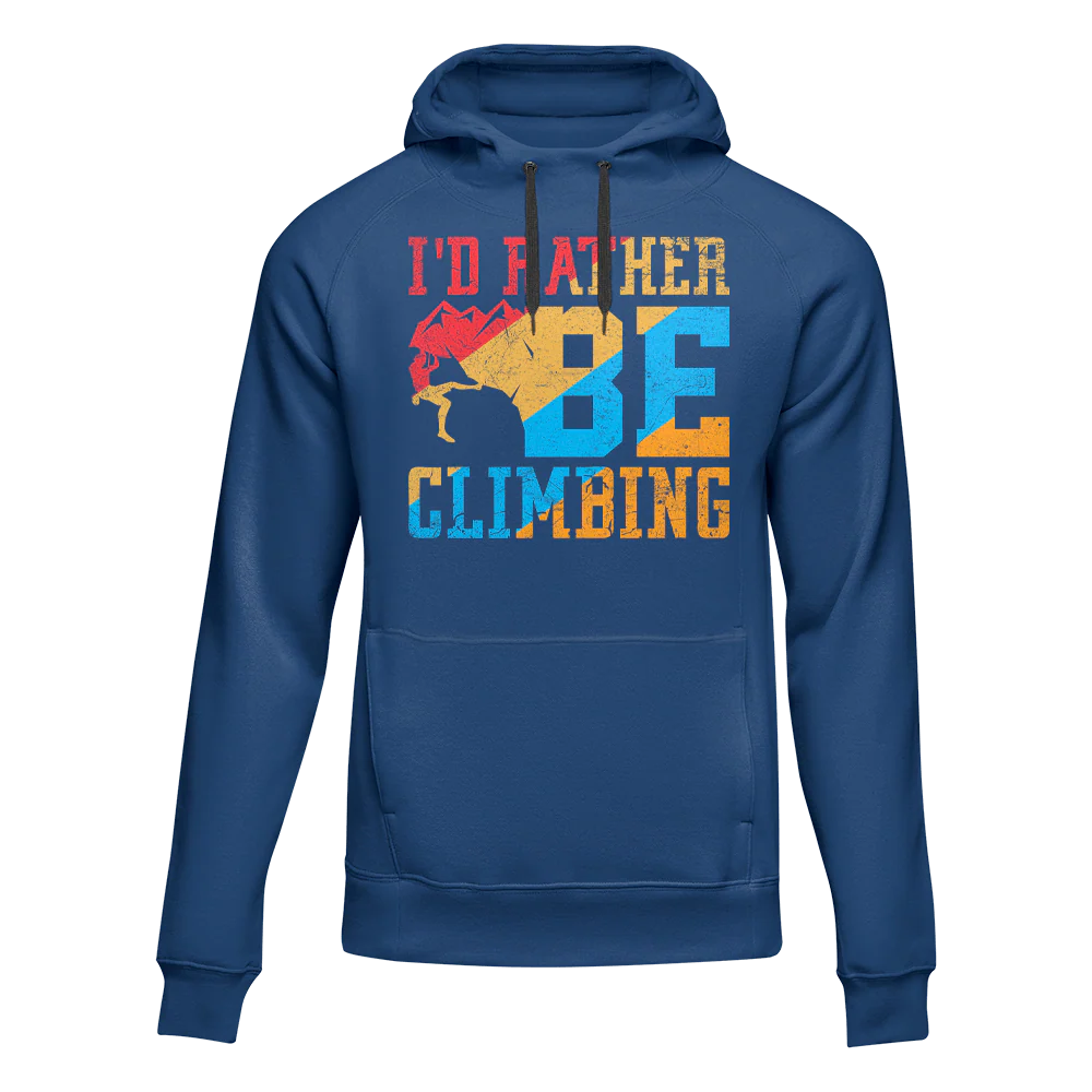 Outdoorzees Climbing I'd Rather Be Climbing Unisex Hoodie - Image 2