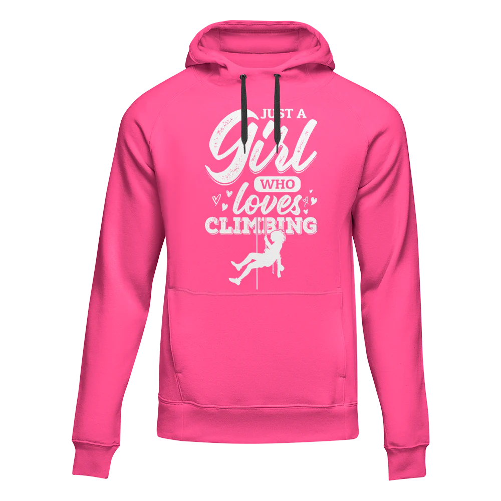 Outdoorzees Climbing Just A Girl Who Loves Climbing Unisex Hoodie - Image 2