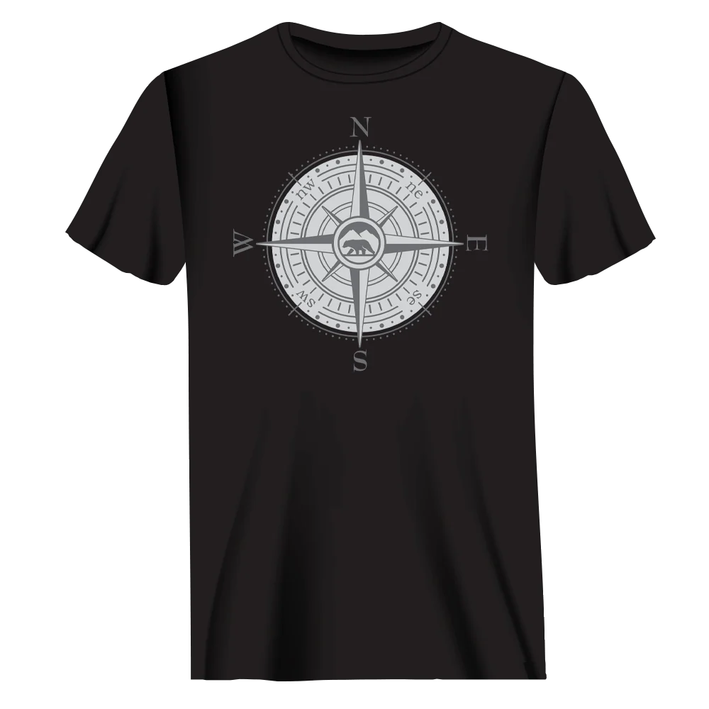 Outdoorzees Compass Camping Man T-Shirt