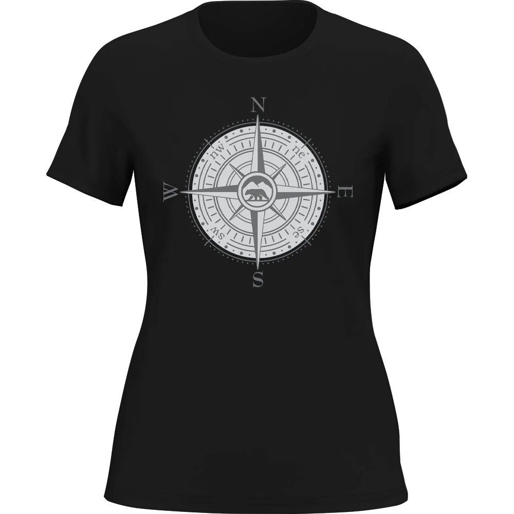Outdoorzees Compass Camping T-Shirt for Women