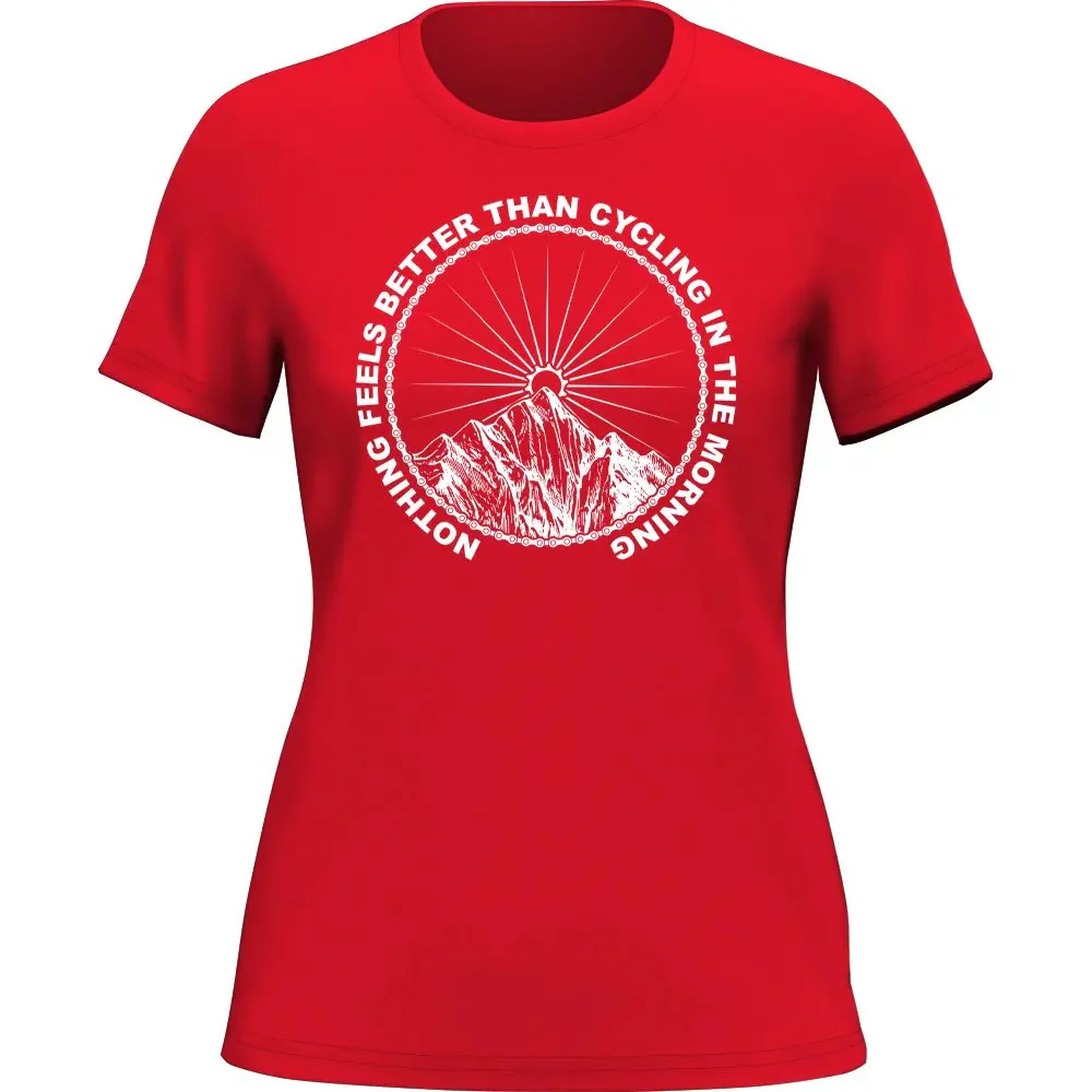 Outdoorzees Cycling In The Morning T-Shirt for Women - Image 2