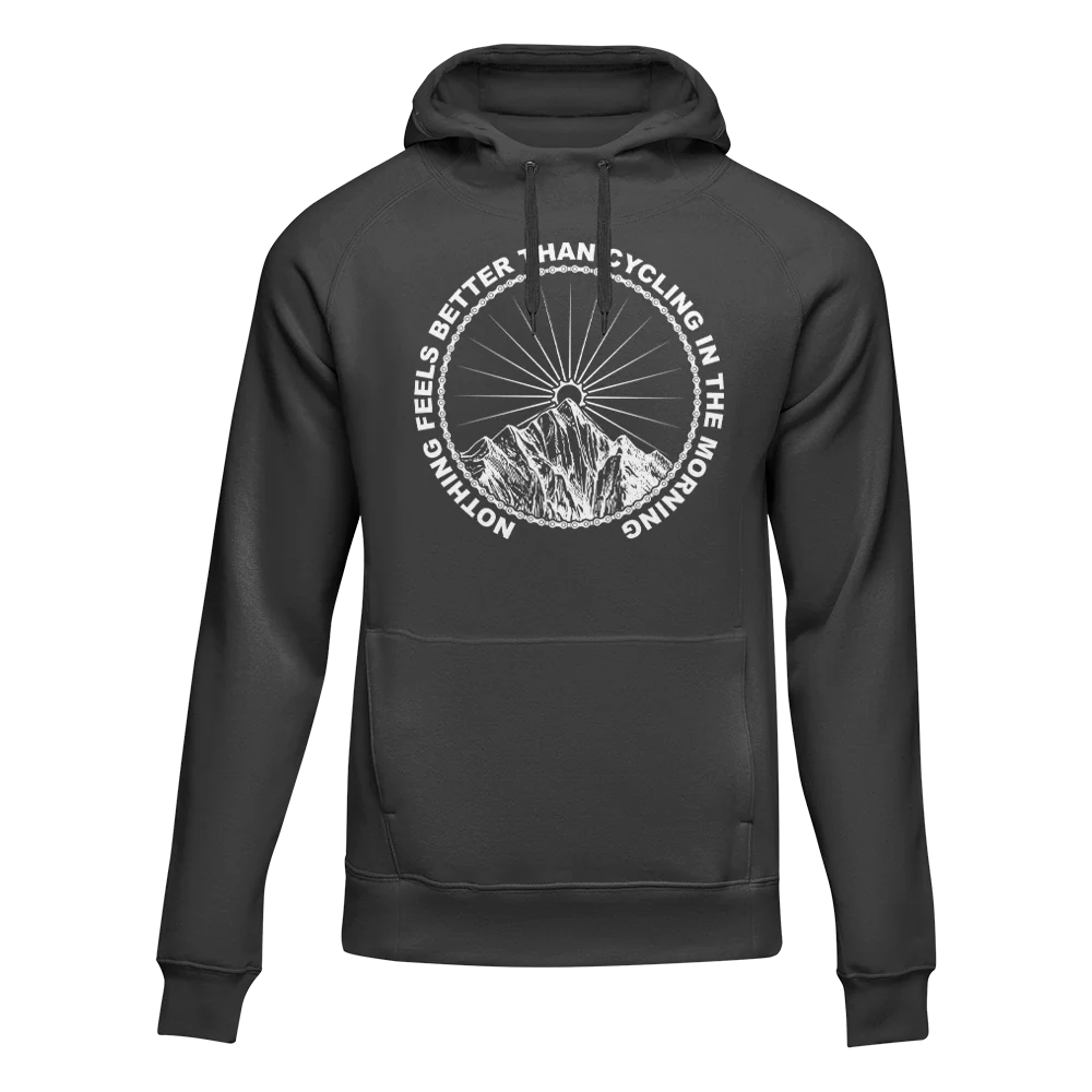 Outdoorzees Cycling In The Morning Unisex Hoodie