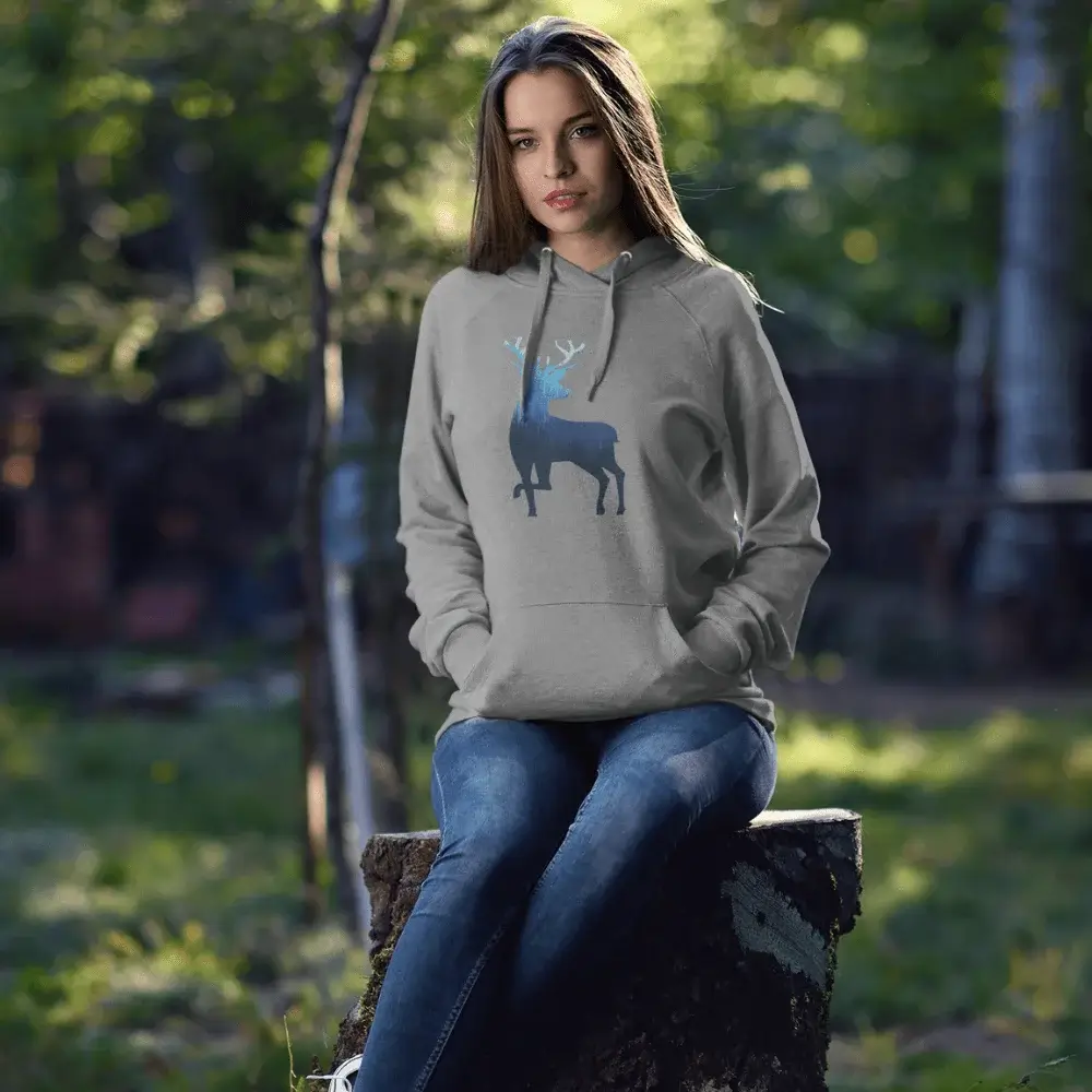 Outdoorzees Deer Color 2 Women Hoodie - Image 3