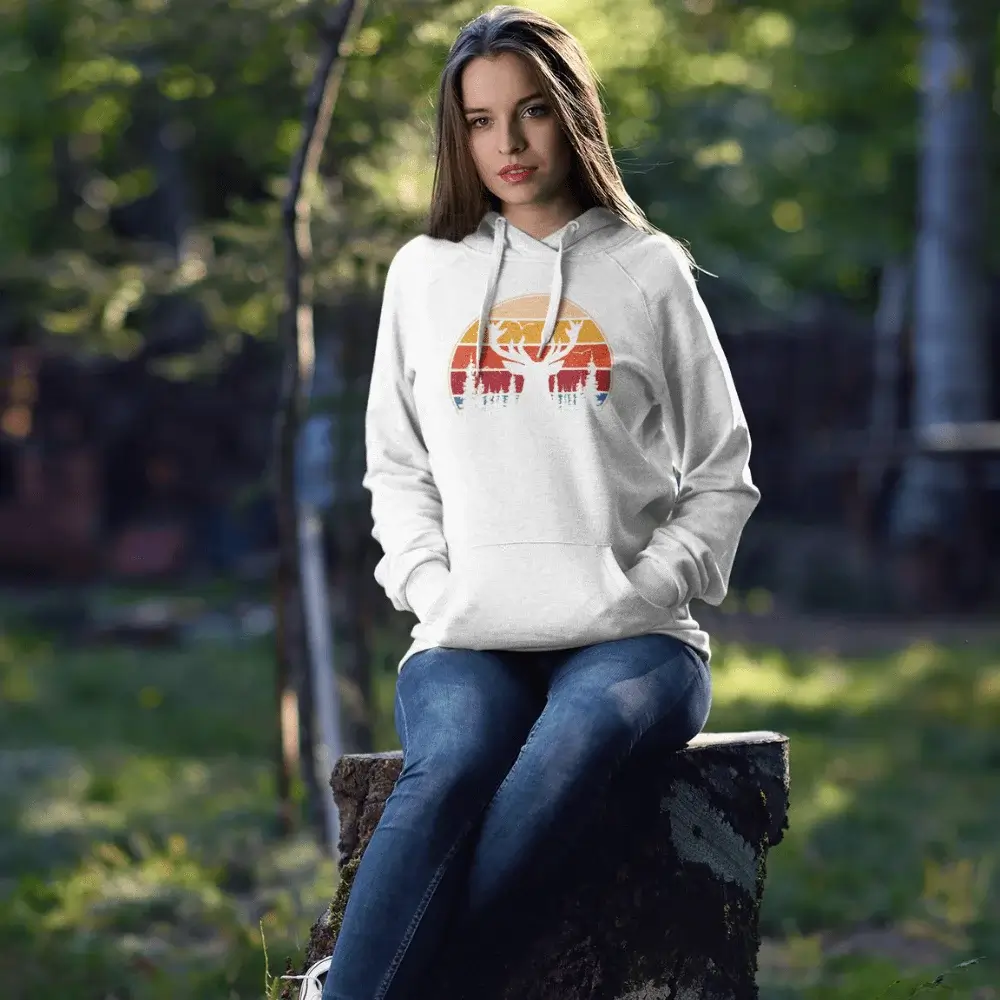 Outdoorzees Deer Color Women Hoodie - Image 2