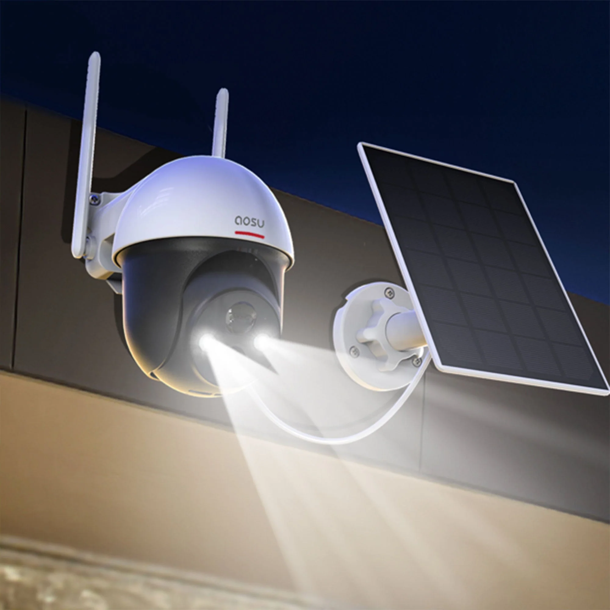 DEKCO Outdoor Solar Home Security Dome Camera w/ WiFi & Motion Alarm (2 Pack) - Image 10
