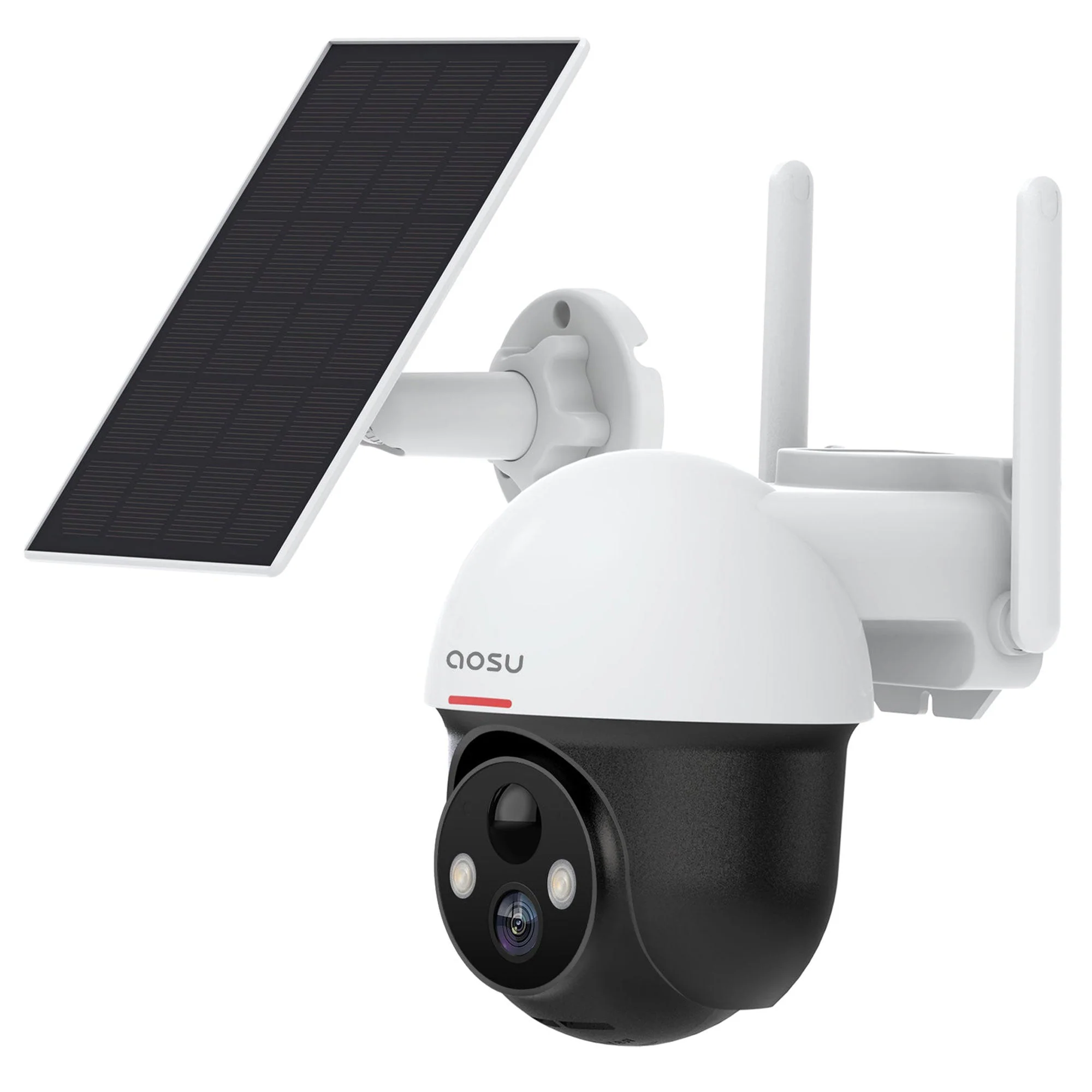 DEKCO Outdoor Solar Home Security Dome Camera w/ WiFi & Motion Alarm (2 Pack) - Image 3