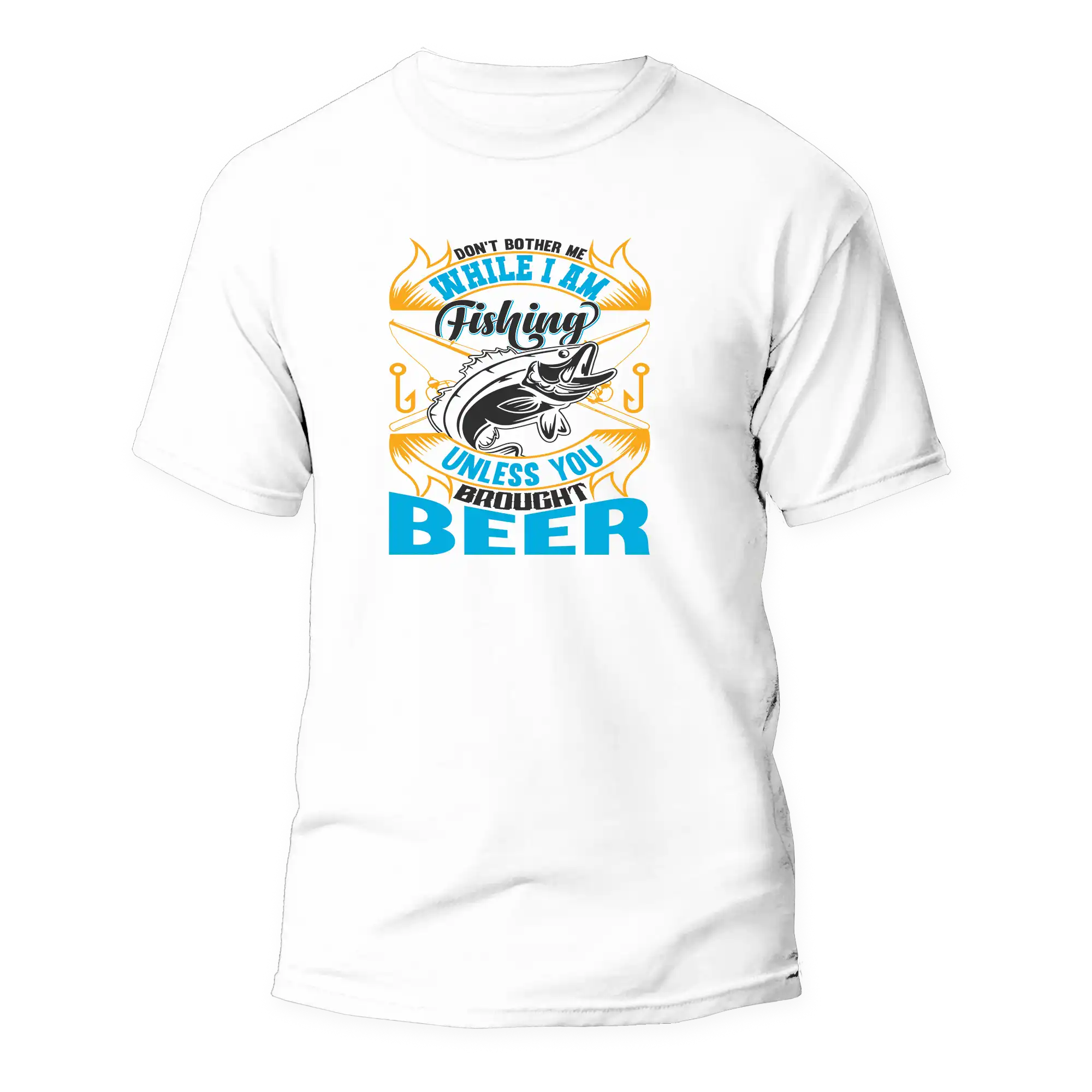 Outdoorzees Don't Bother Me While I'm Fishing Man T-Shirt - Image 3