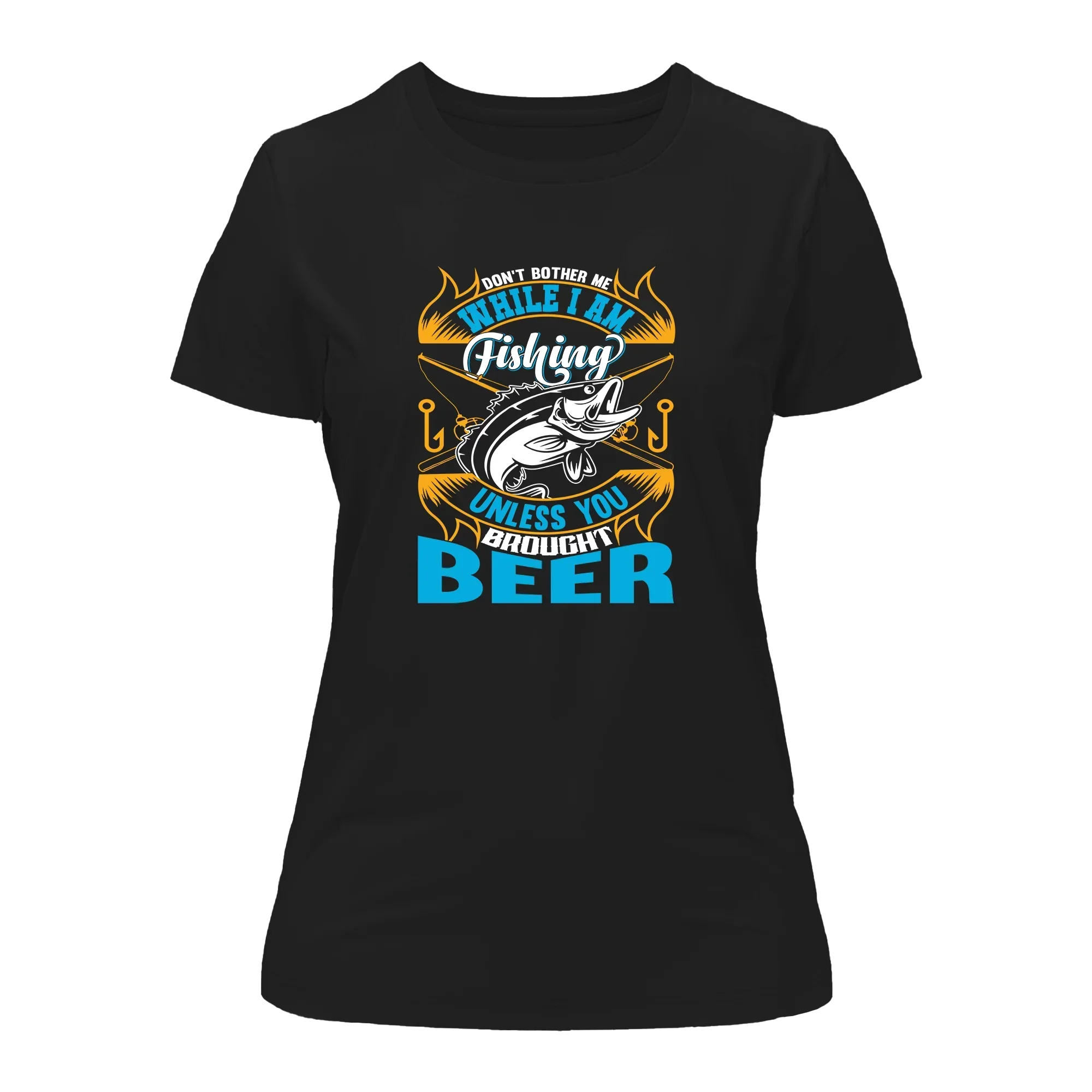 Outdoorzees Don't Bother Me While I'm Fishing T-Shirt for Women