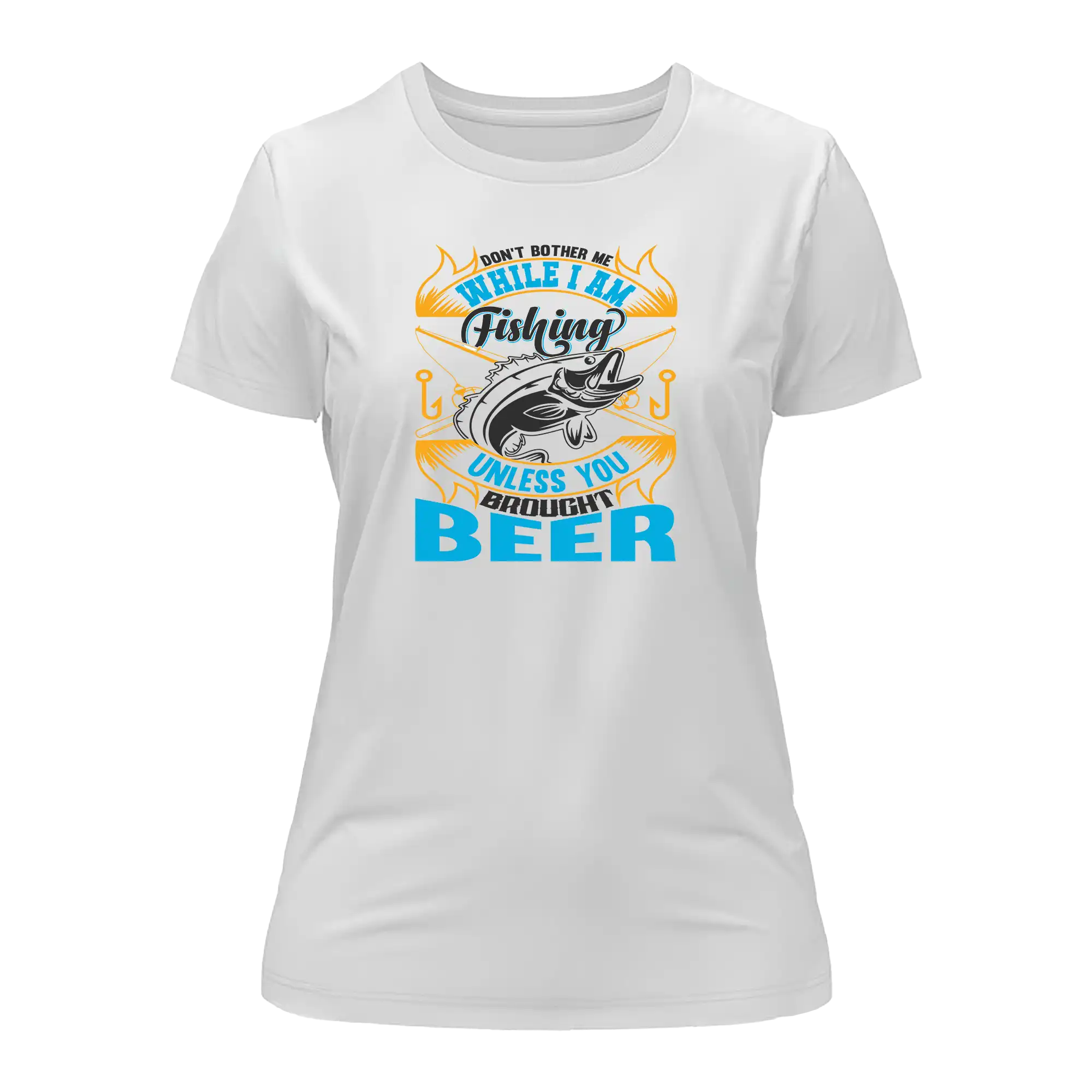 Outdoorzees Don't Bother Me While I'm Fishing T-Shirt for Women - Image 2