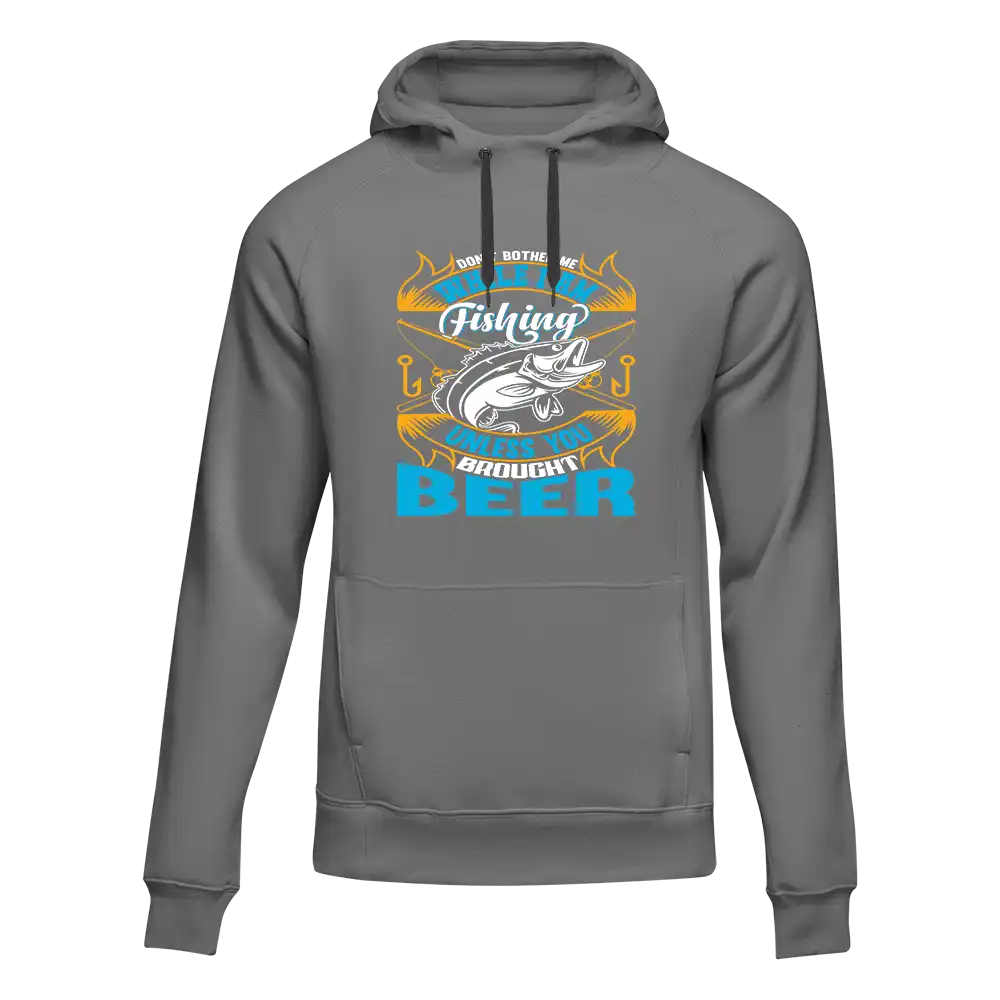 Outdoorzees Don't Bother Me While I'm Fishing Unisex Hoodie - Image 3