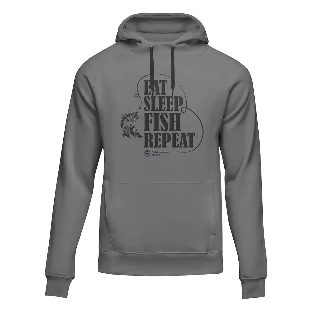 Outdoorzees Eat Sleep Fish Repeat Unisex Hoodie - Image 2
