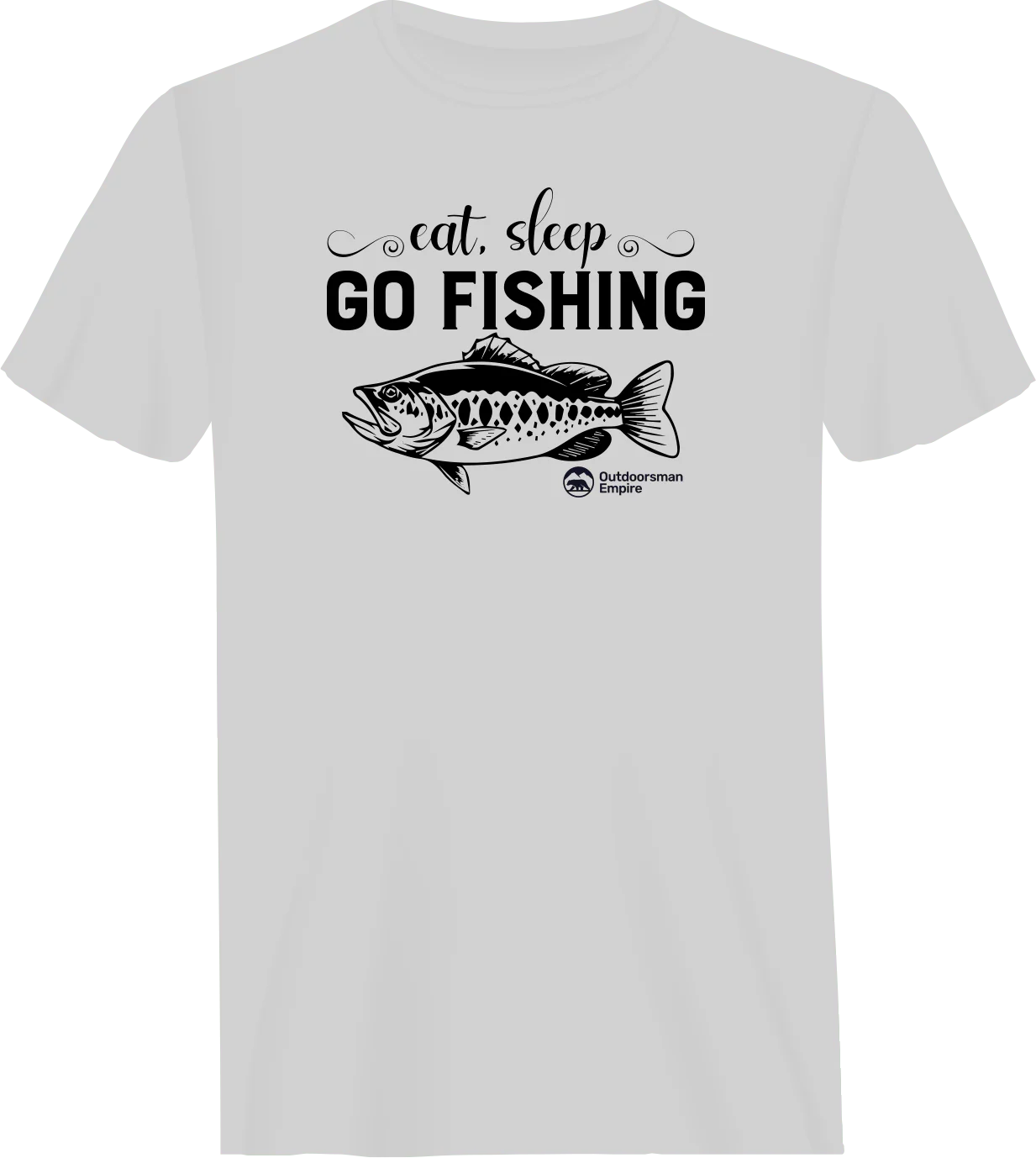 Outdoorzees Eat Sleep Go Fishing Man T-Shirt - Image 3