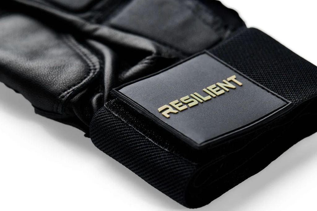 Resilient SFBL Excalibur Fastpitch Batting gloves - Black and Gold - Image 4