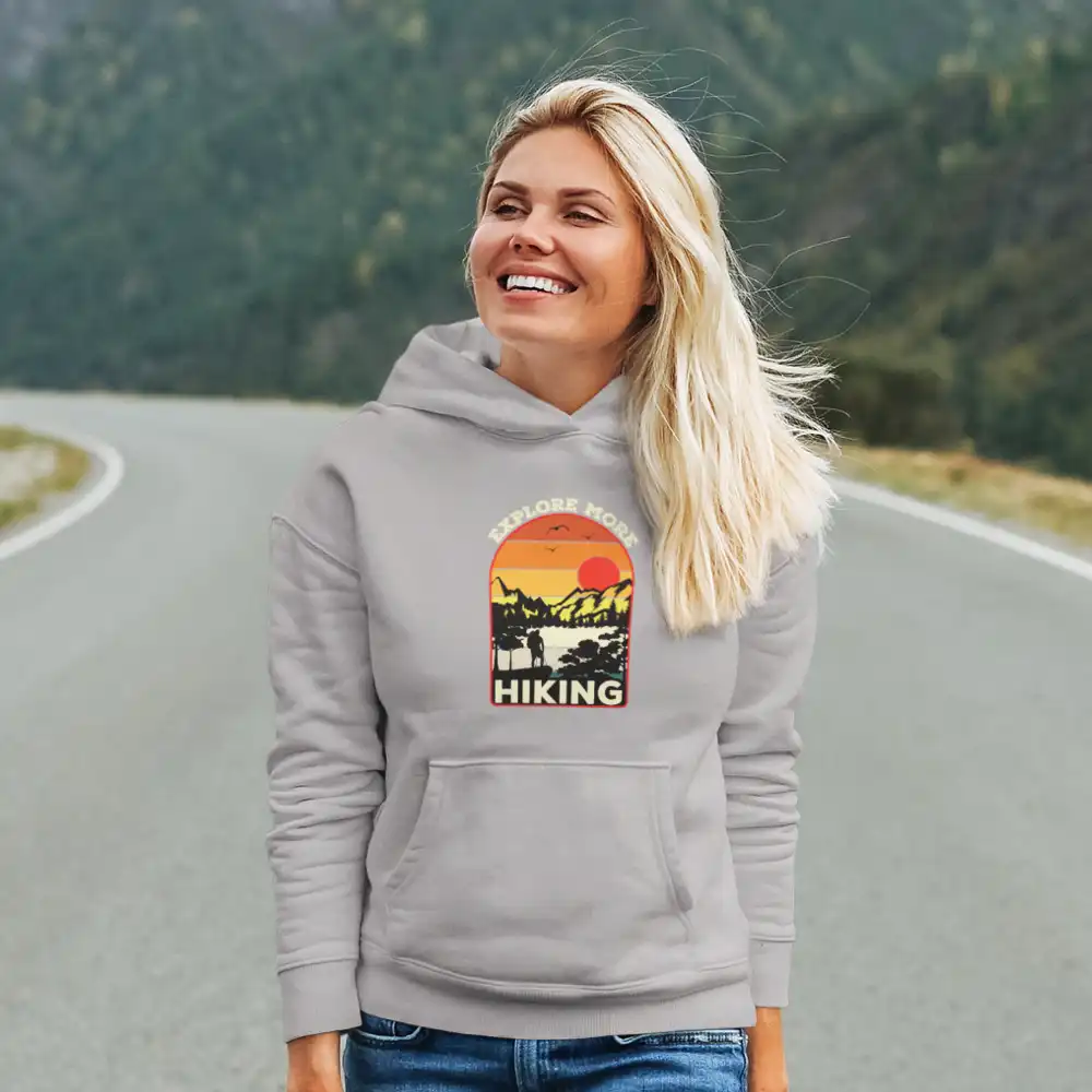 Outdoorzees Explore More Hiking Unisex Hoodie - Image 5