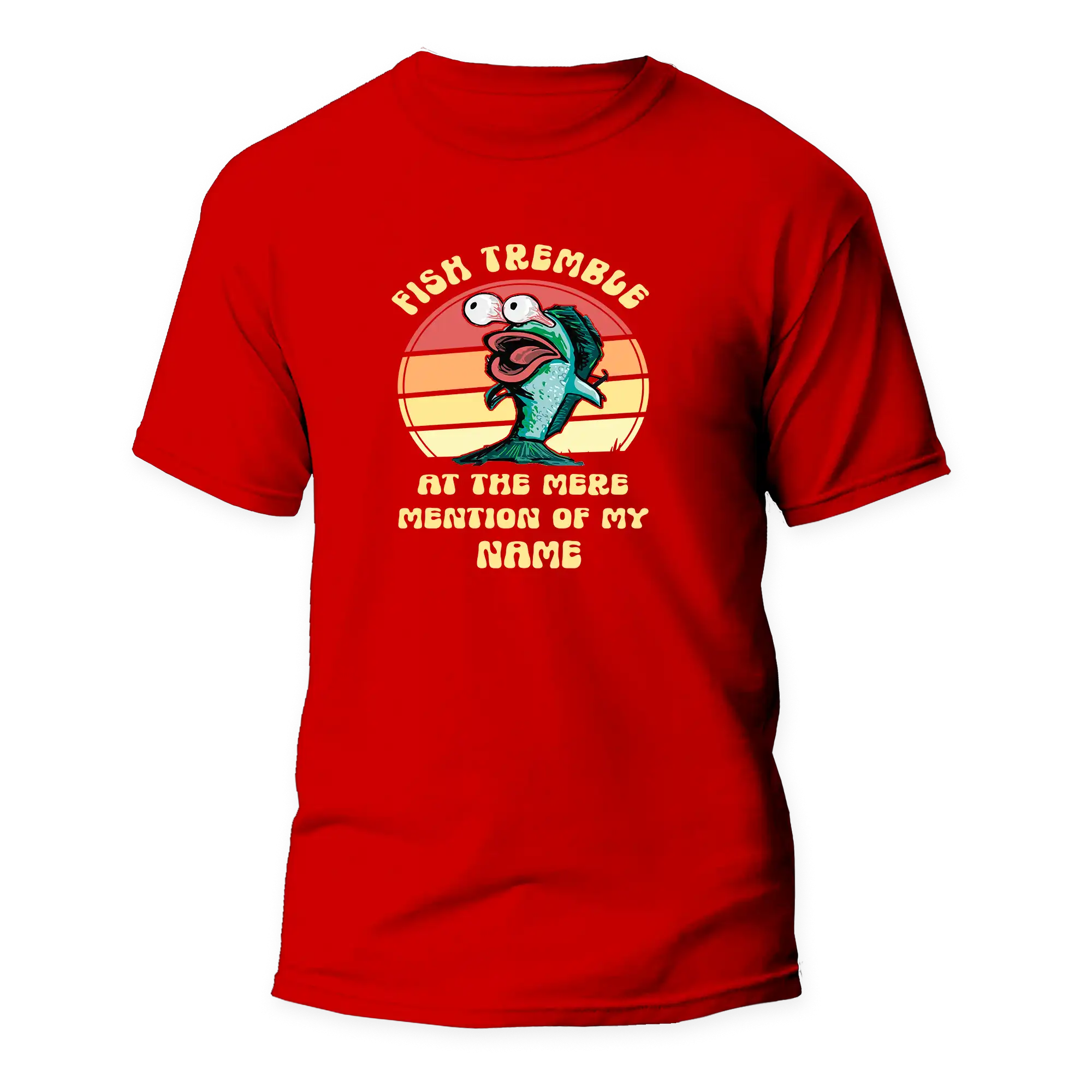 Outdoorzees Fish Tremble Man T-Shirt - Image 4