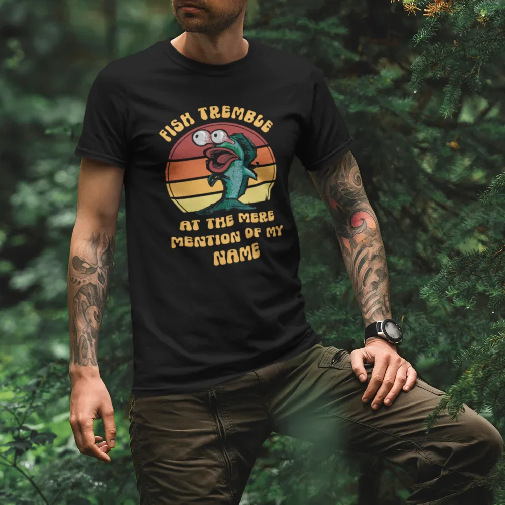 Outdoorzees Fish Tremble Man T-Shirt - Image 5