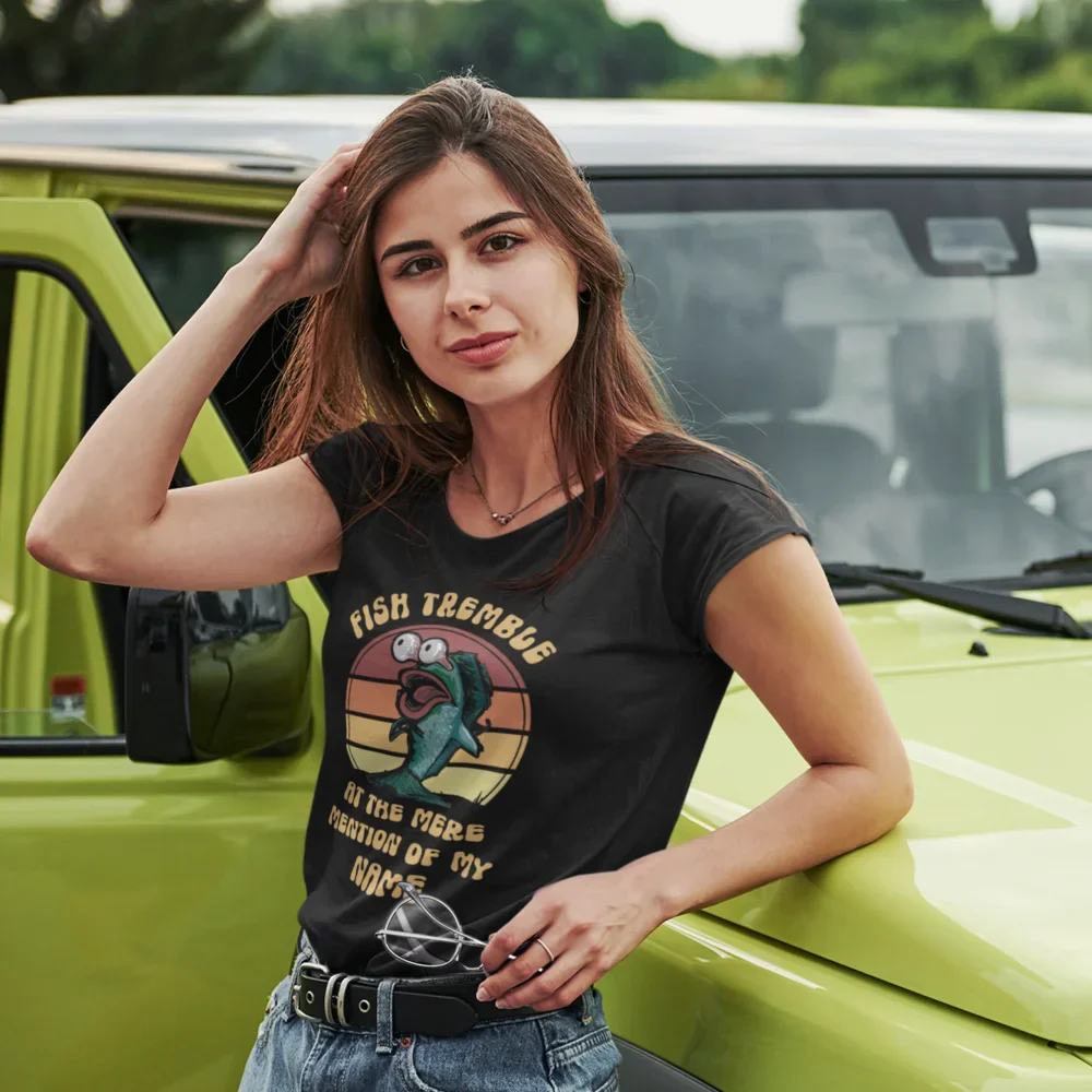 Outdoorzees Fish Tremble T-Shirt for Women - Image 5
