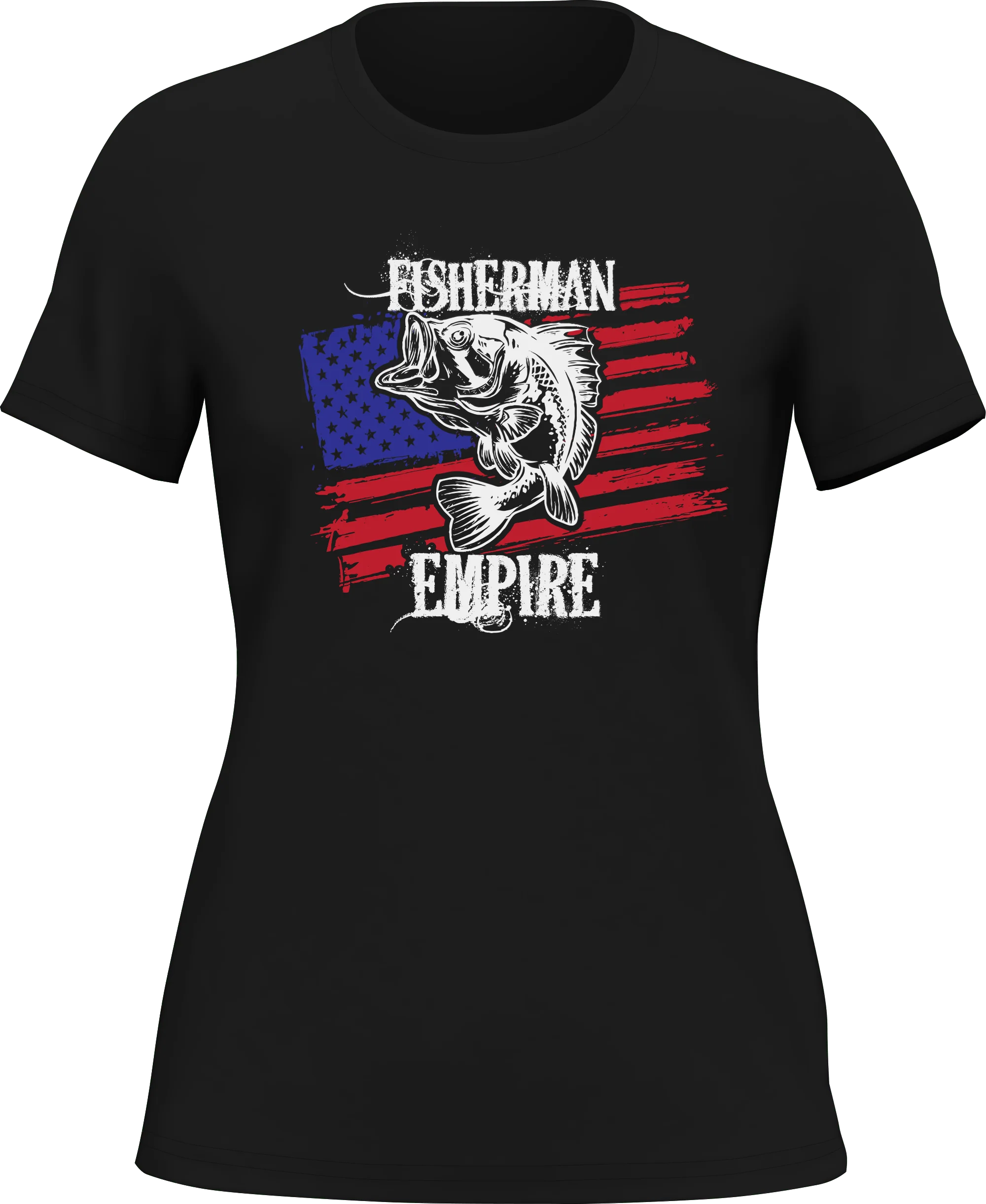 Outdoorzees Fisherman American Empire Color T-Shirt for Women