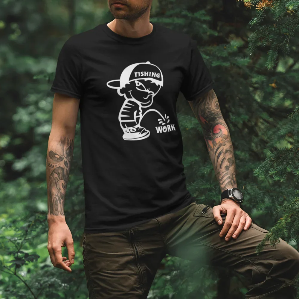 Outdoorzees Fishing And Work Man T-Shirt - Image 4