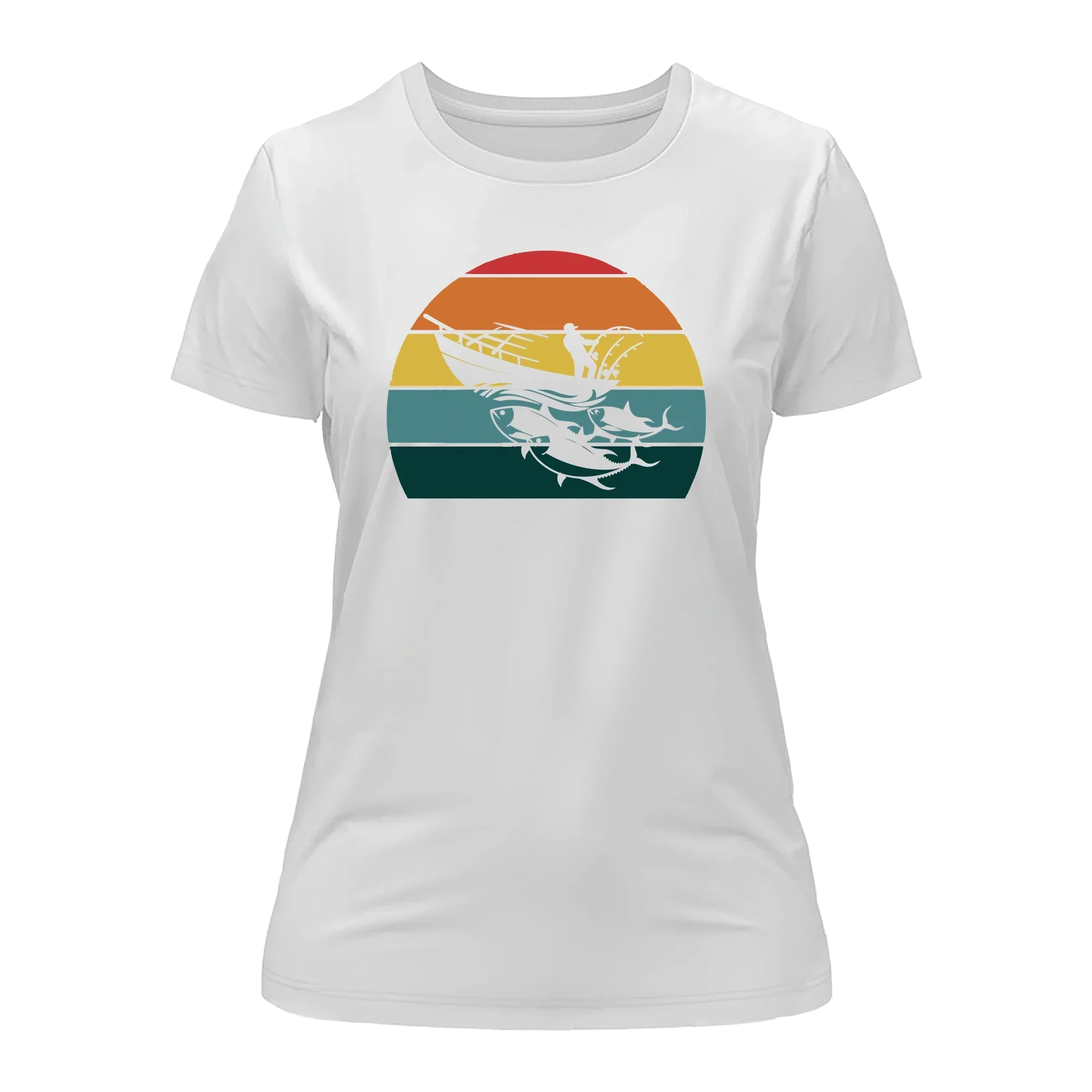 Outdoorzees Fishing Boat T-Shirt for Women - Image 2