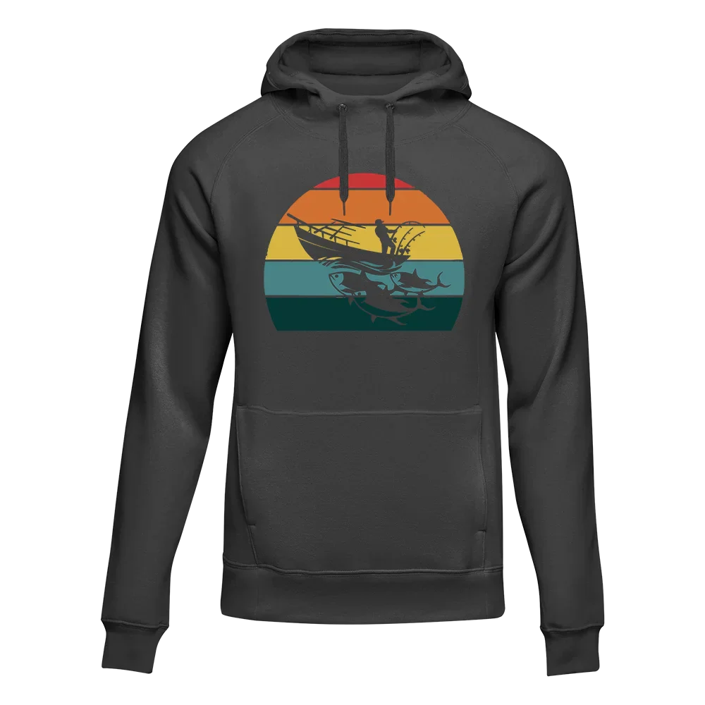 Outdoorzees Fishing Boat Unisex Hoodie - Image 2