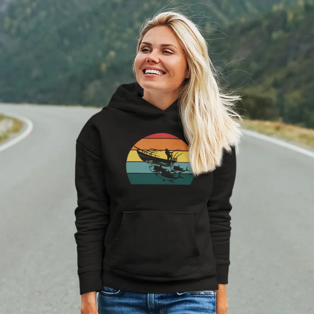 Outdoorzees Fishing Boat Unisex Hoodie - Image 5
