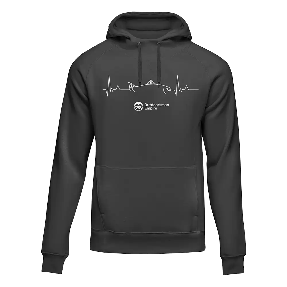Outdoorzees Fishing Cardiogram Unisex Hoodie