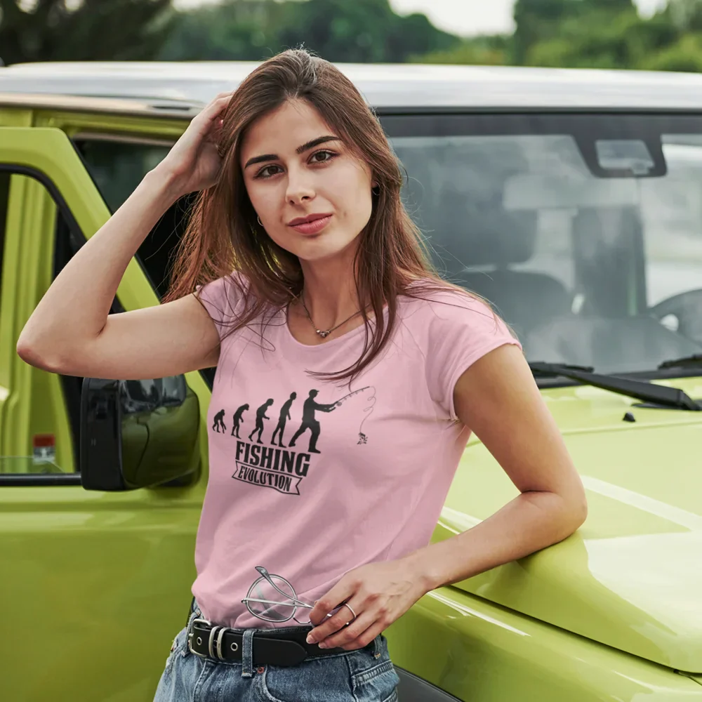Outdoorzees Fishing Evolution T-Shirt for Women - Image 5