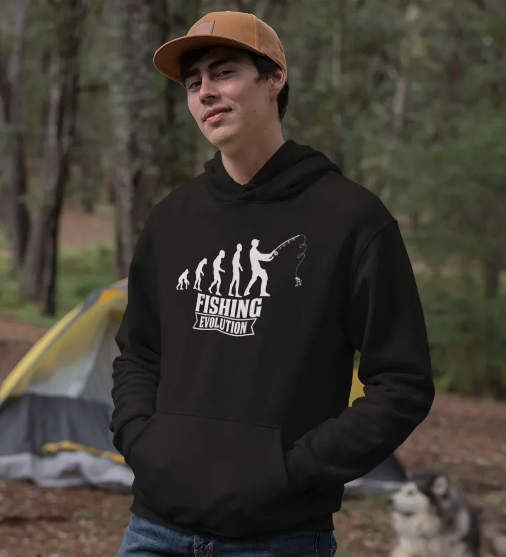 Outdoorzees Fishing Evolution Unisex Hoodie - Image 5