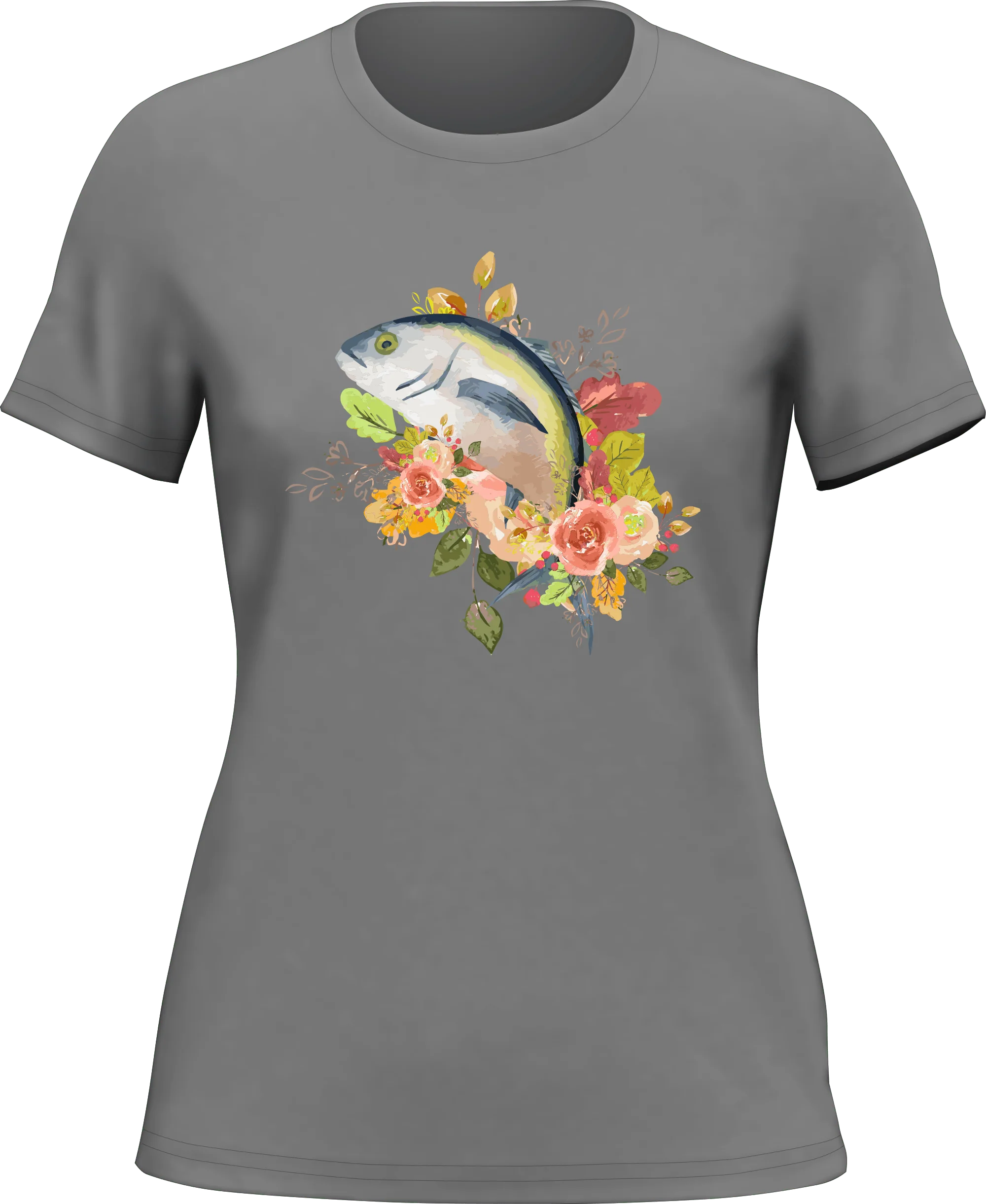 Outdoorzees Fishing Flower T-Shirt for Women - Image 4