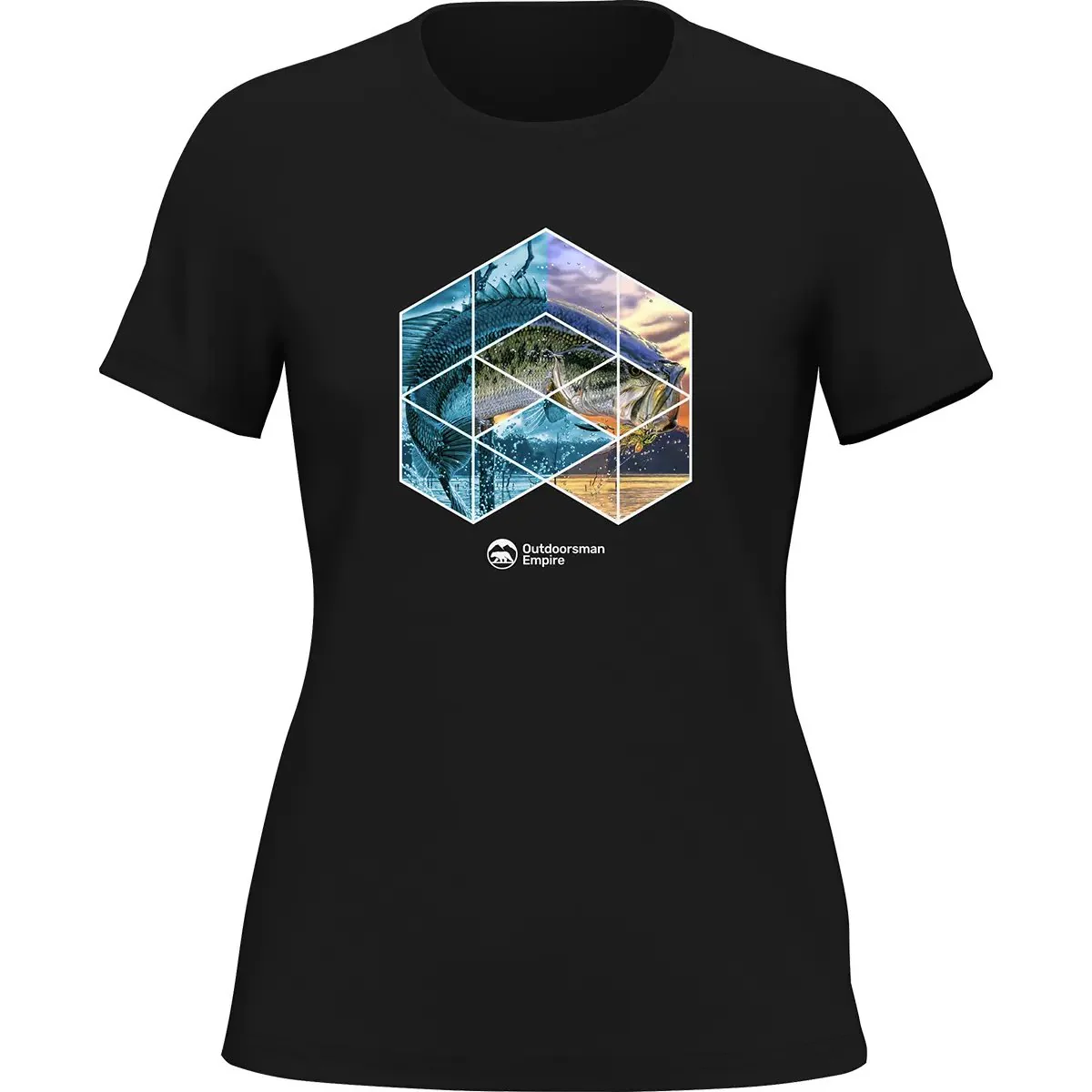 Outdoorzees Fishing Geometry T-Shirt for Women - Image 2