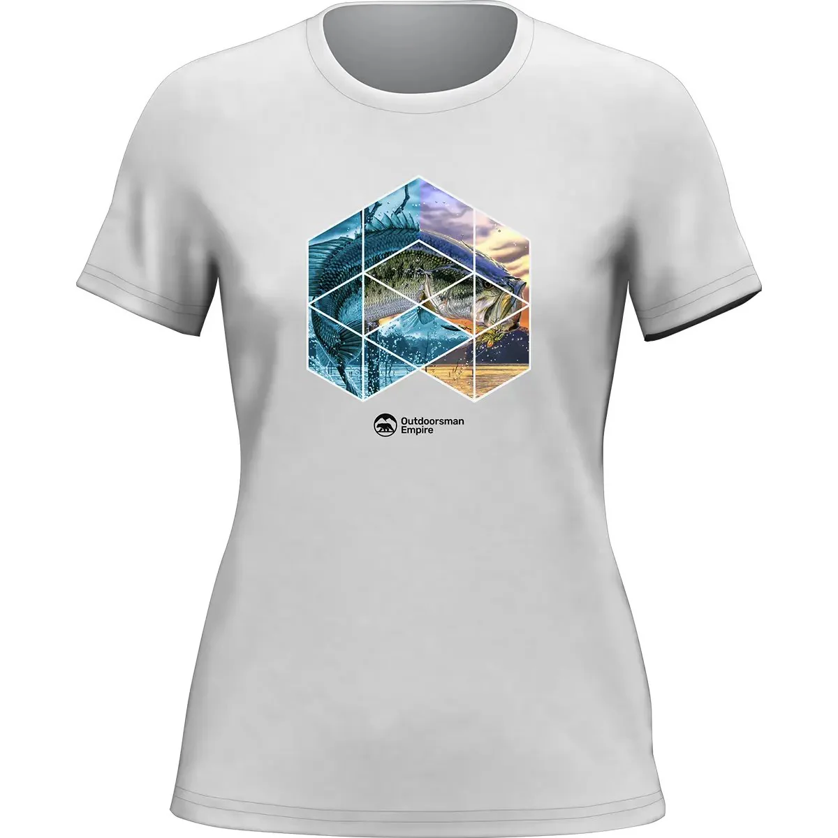 Outdoorzees Fishing Geometry T-Shirt for Women - Image 4