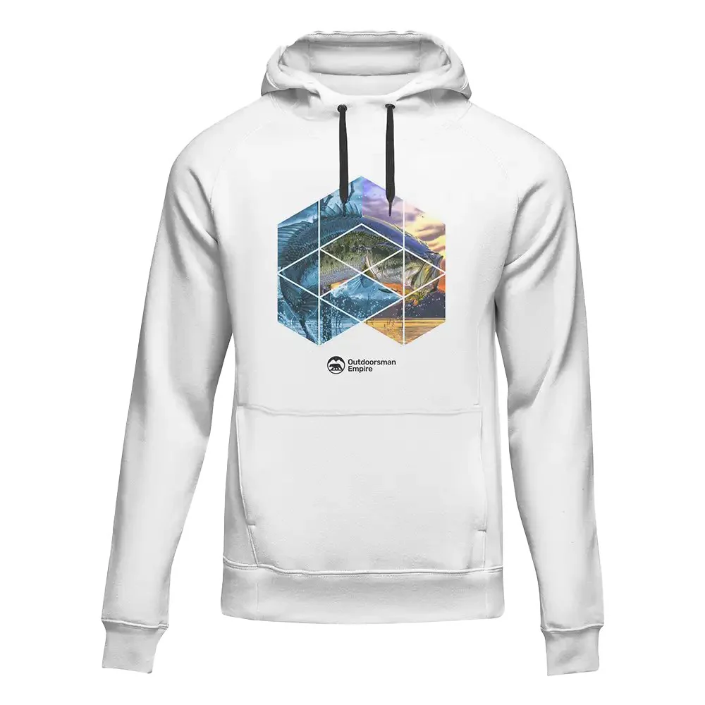 Outdoorzees Fishing Geometry' Unisex Hoodie - Image 3