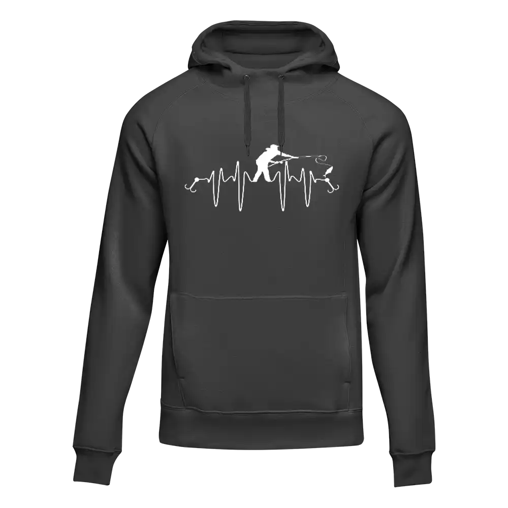 Outdoorzees Fishing Heart Beat Unisex Hoodie - Image 5