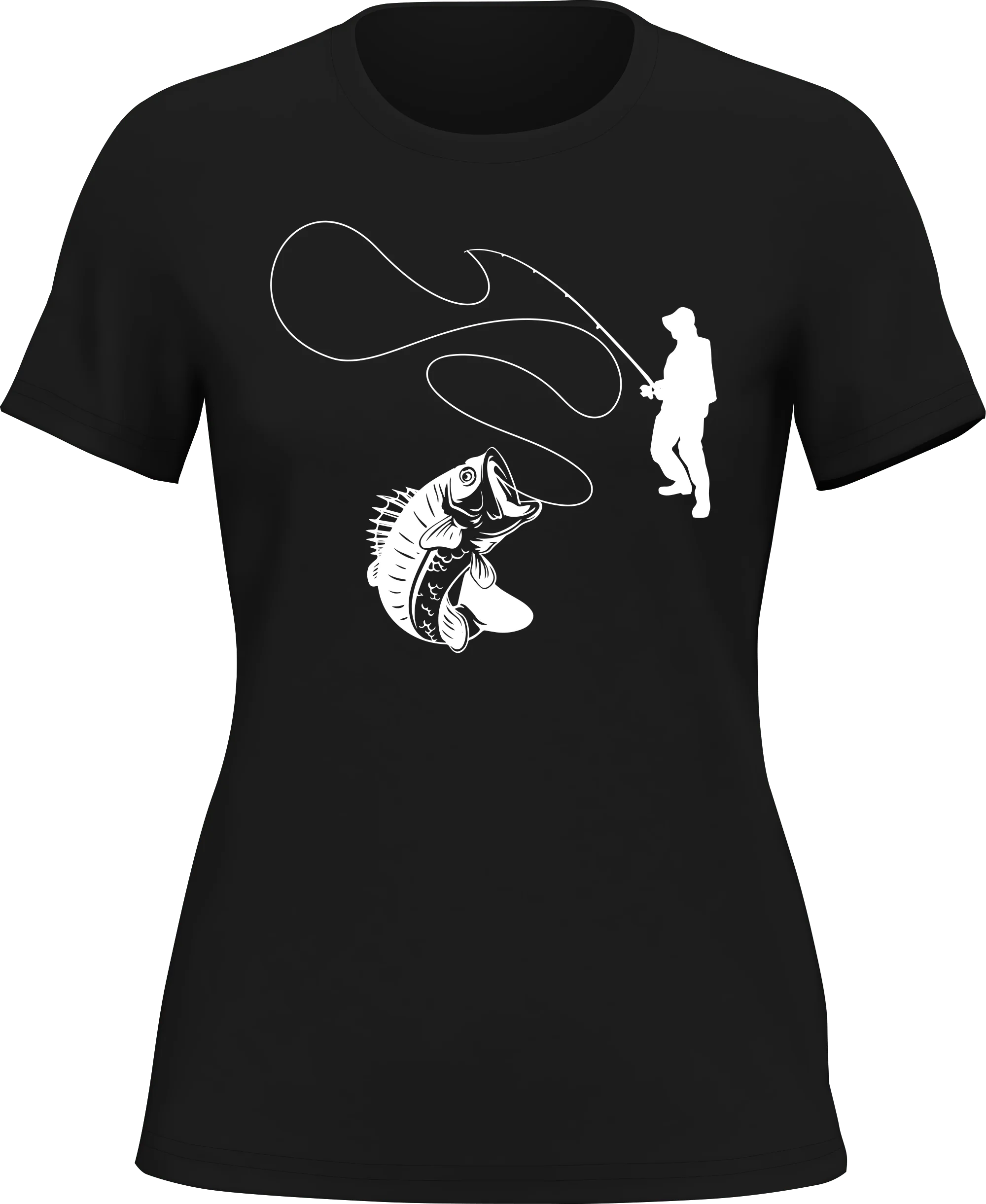Outdoorzees Fishing Lines T-Shirt for Women