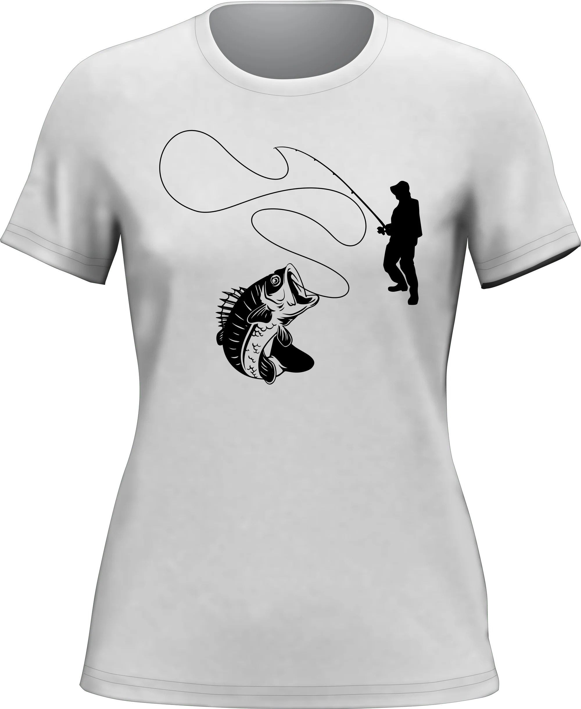Outdoorzees Fishing Lines T-Shirt for Women - Image 2
